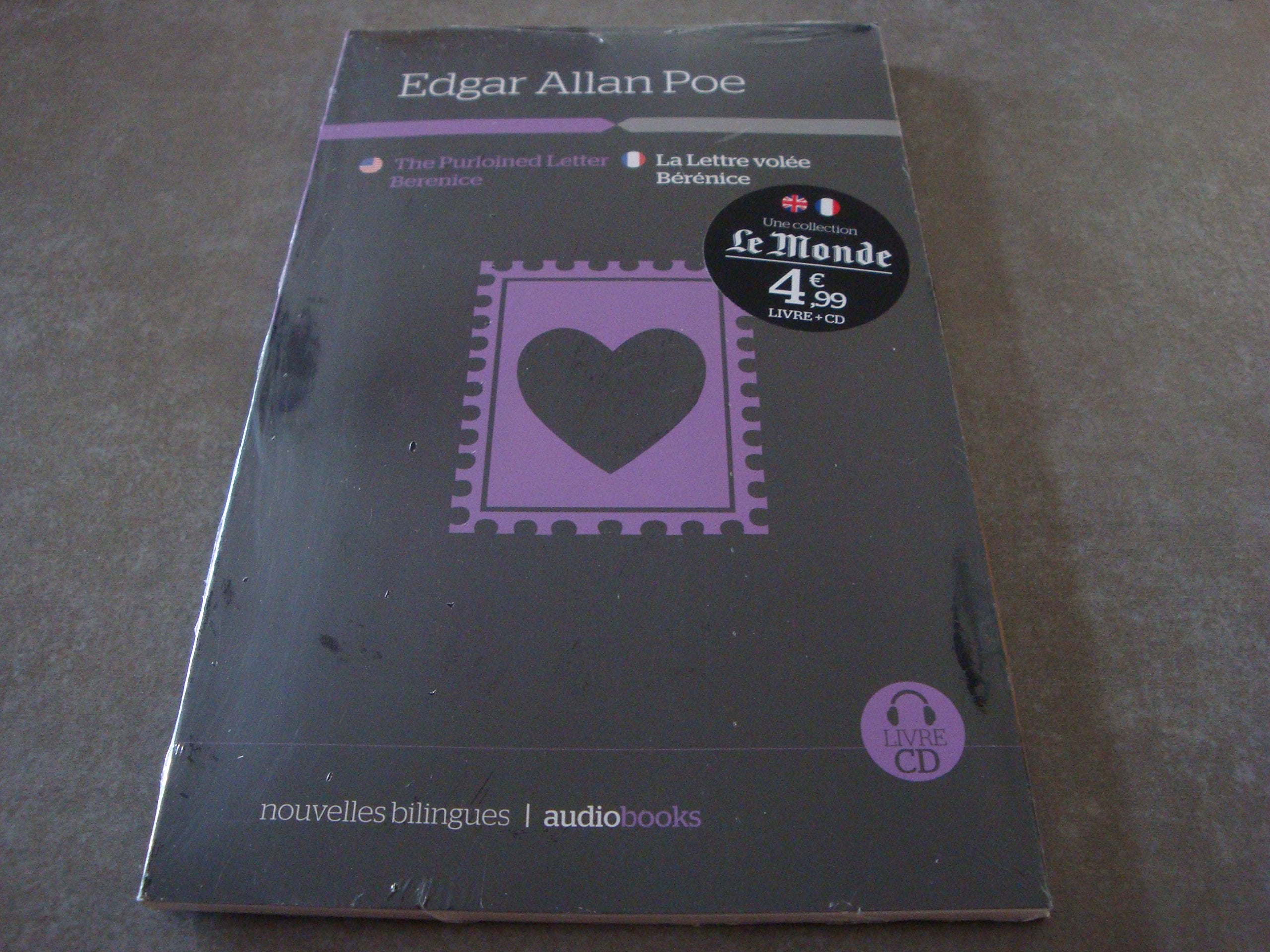 EDGAR ALLAN POE "LA LETTRE VOLÉE BÉRÉNICE" NOUVELLES BILINGUES / AUDIO BOOKS 3368959512621