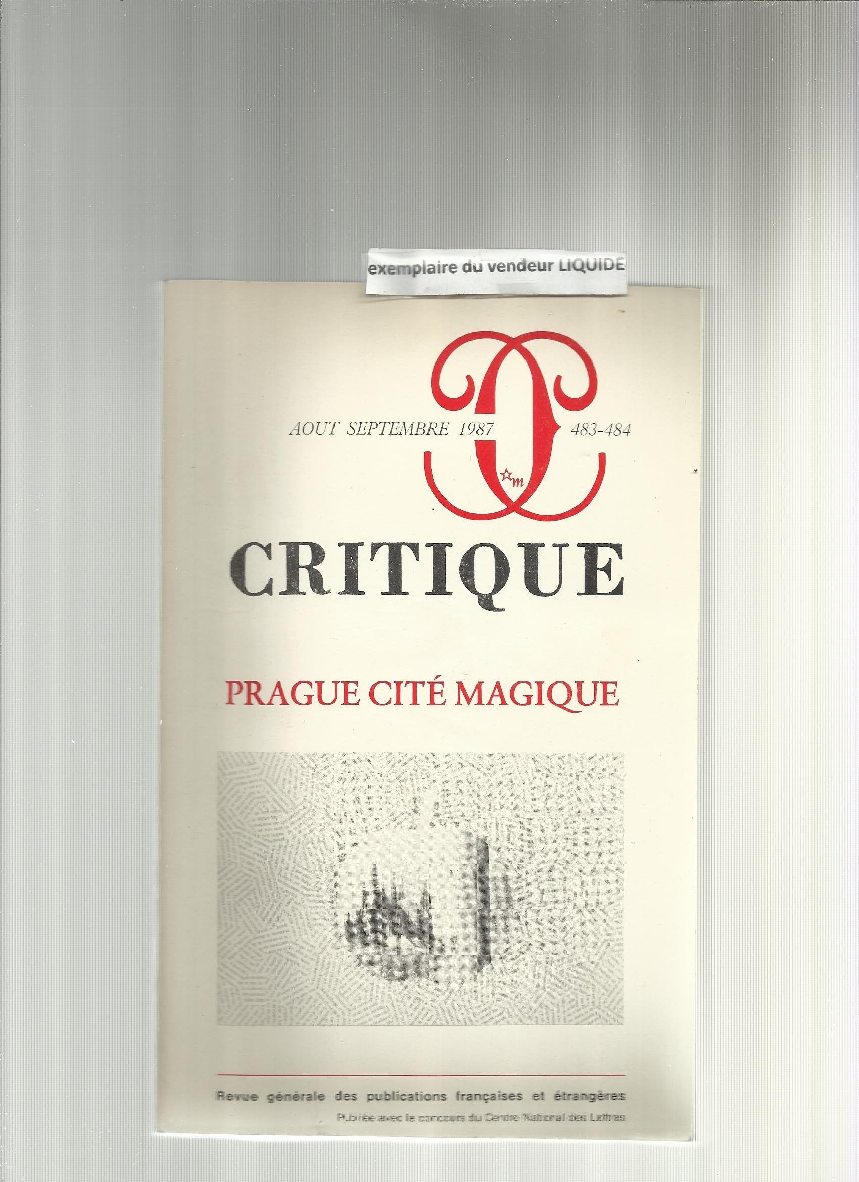 Revue Critique, numéro 483 9782707311368