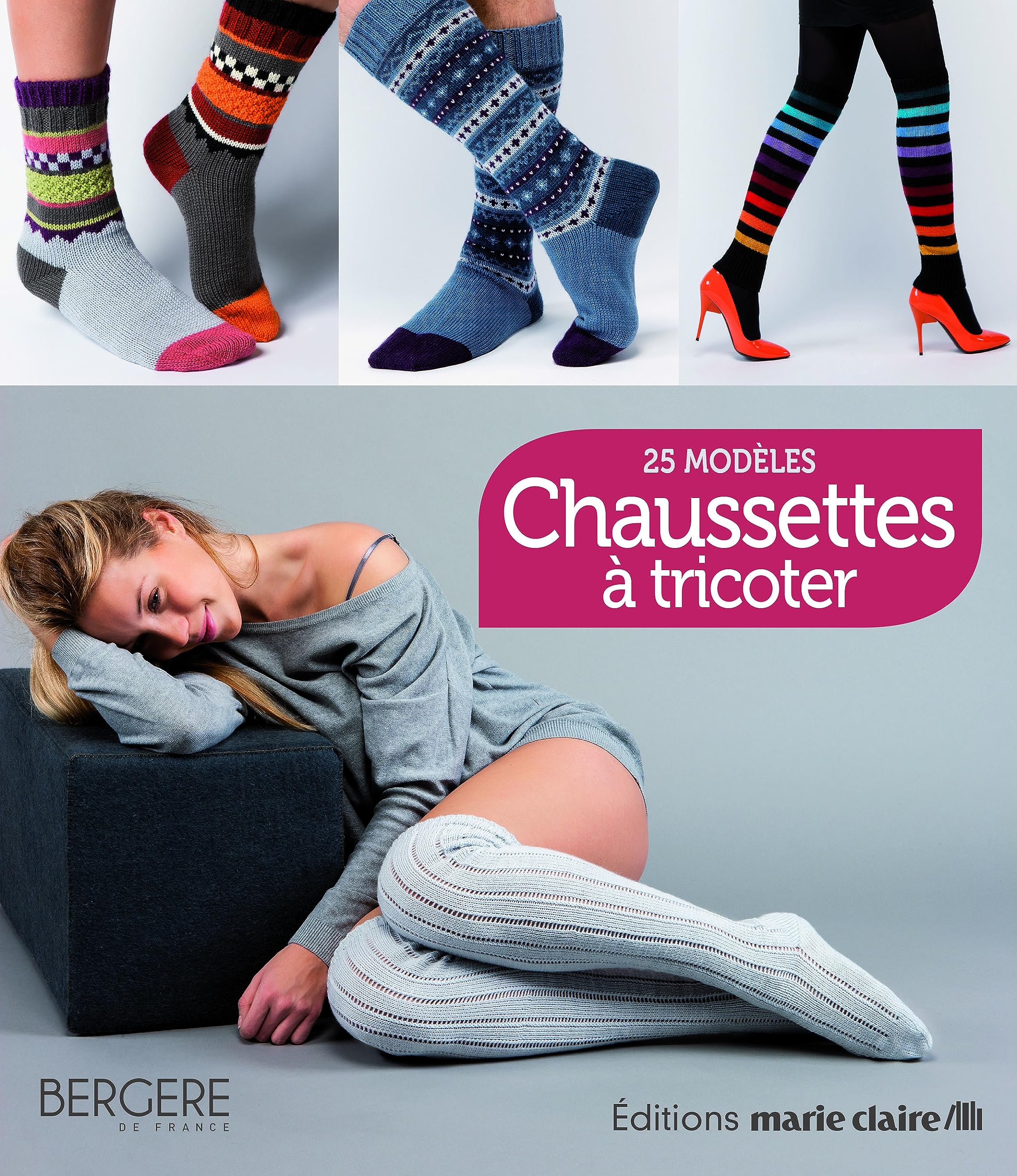 Chaussettes à tricoter: 25 modèles 9782848315393