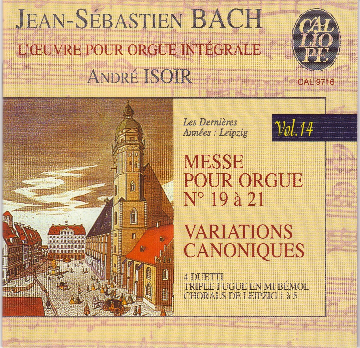 L'Intégrale des oeuvres pour orgue Vol.14 3149025045409