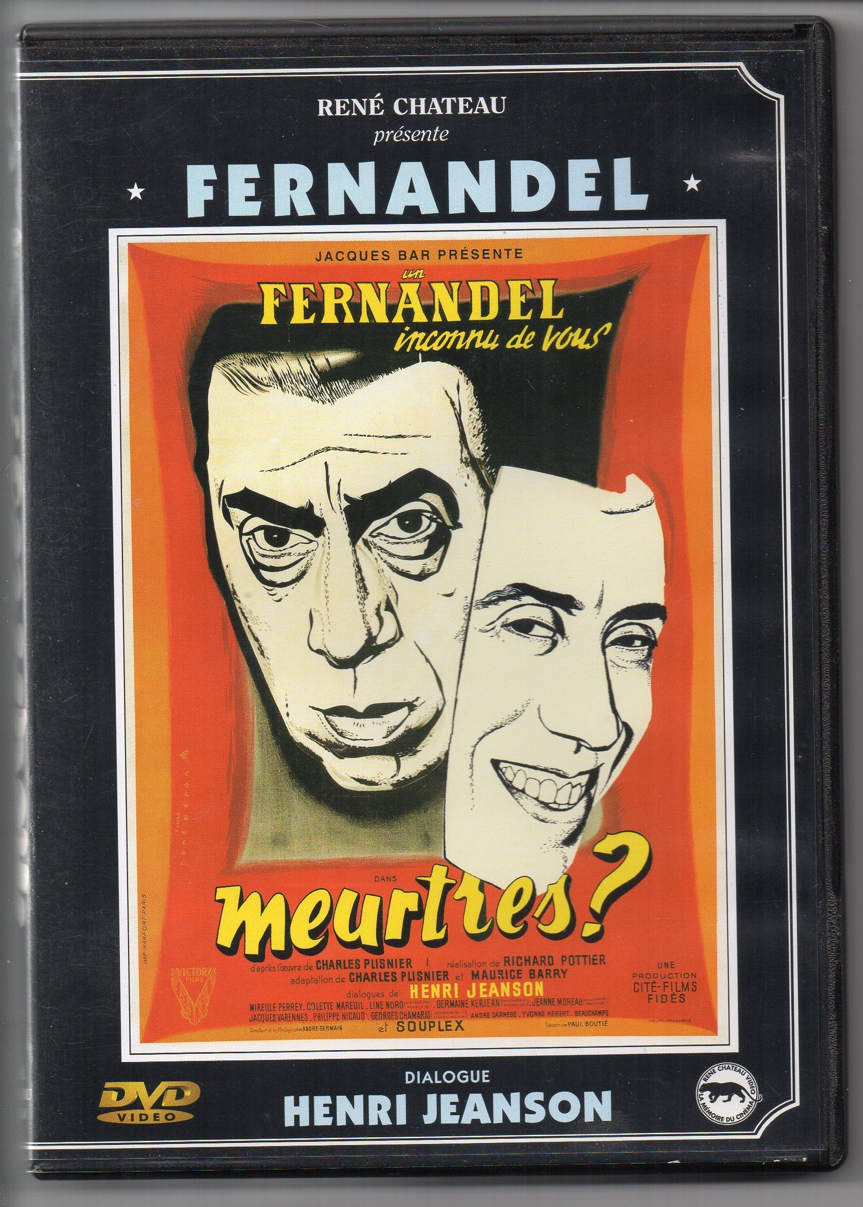 "Meurtres?" de Richard Pottier avec Fernandel 3294333033942