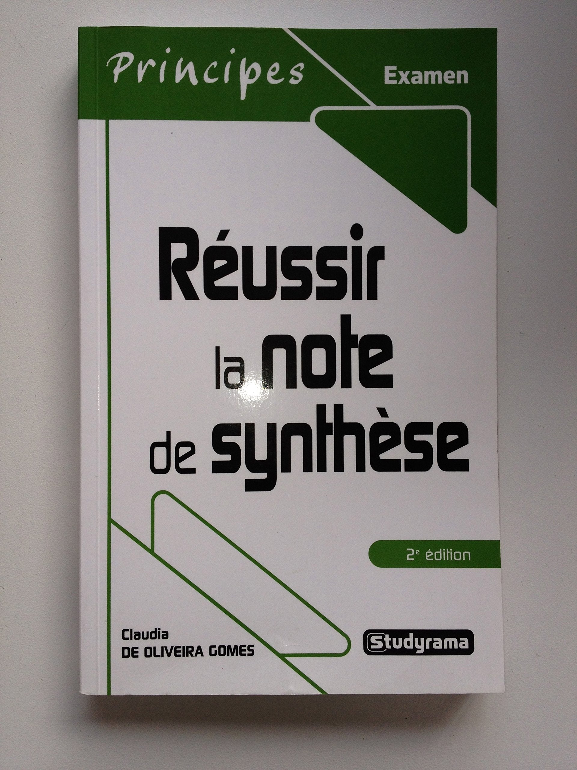 Réussir la note de synthèse 9782844721037