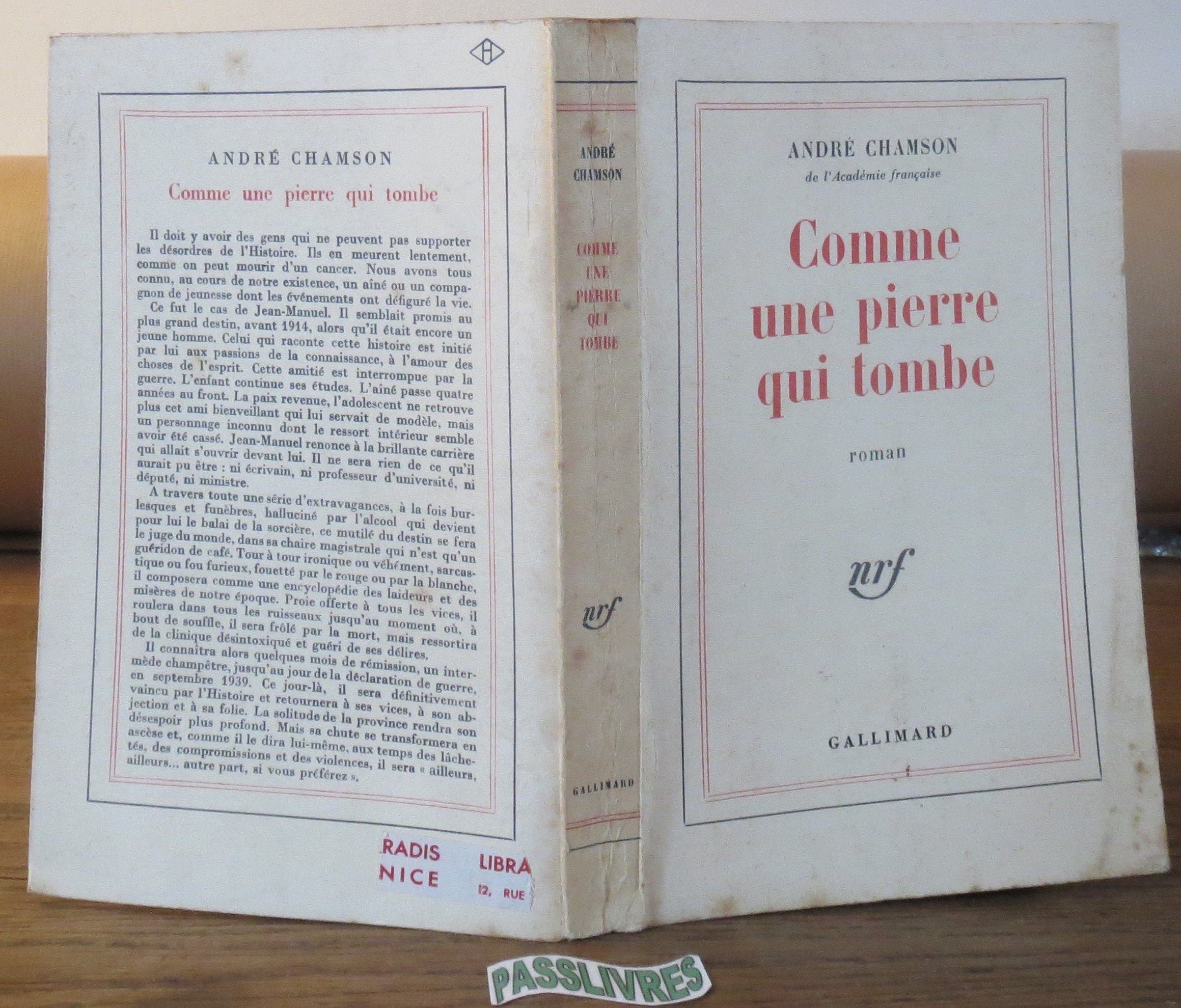 Comme une pierre qui tombe 