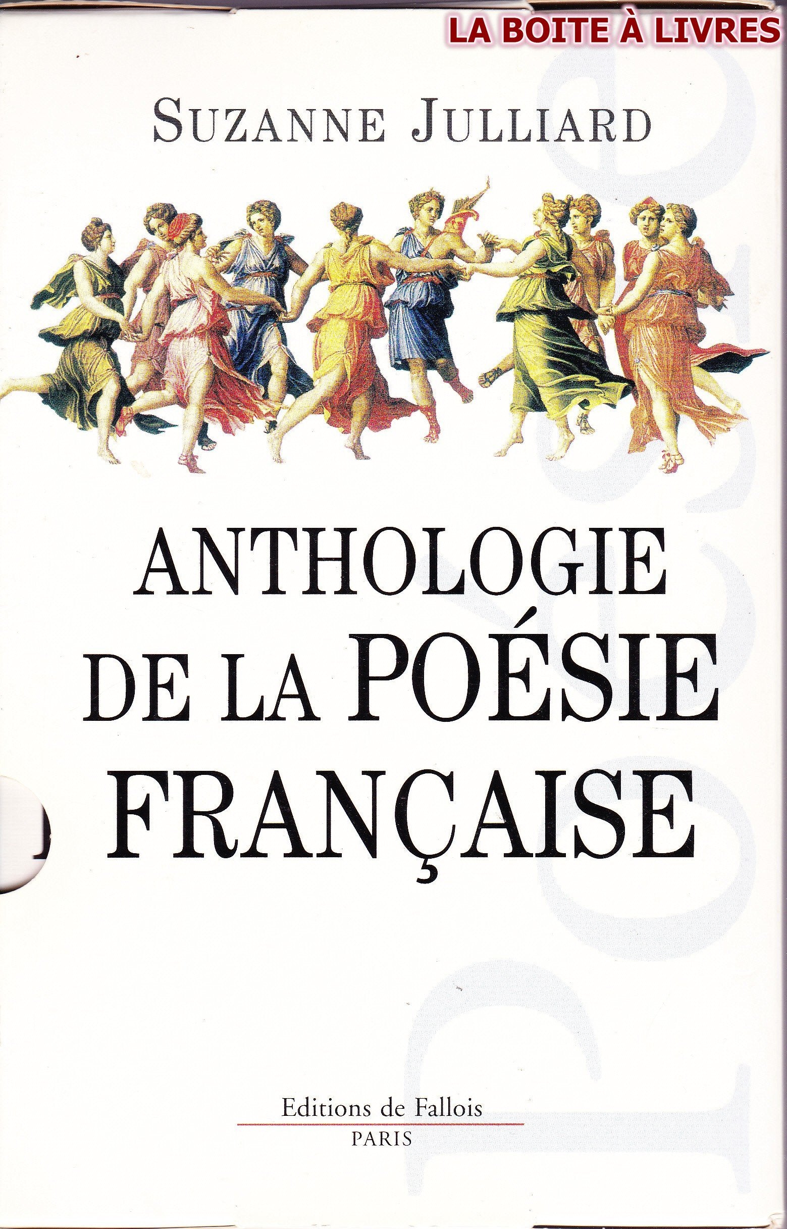 Anthologie de la poésie française 9782877064507