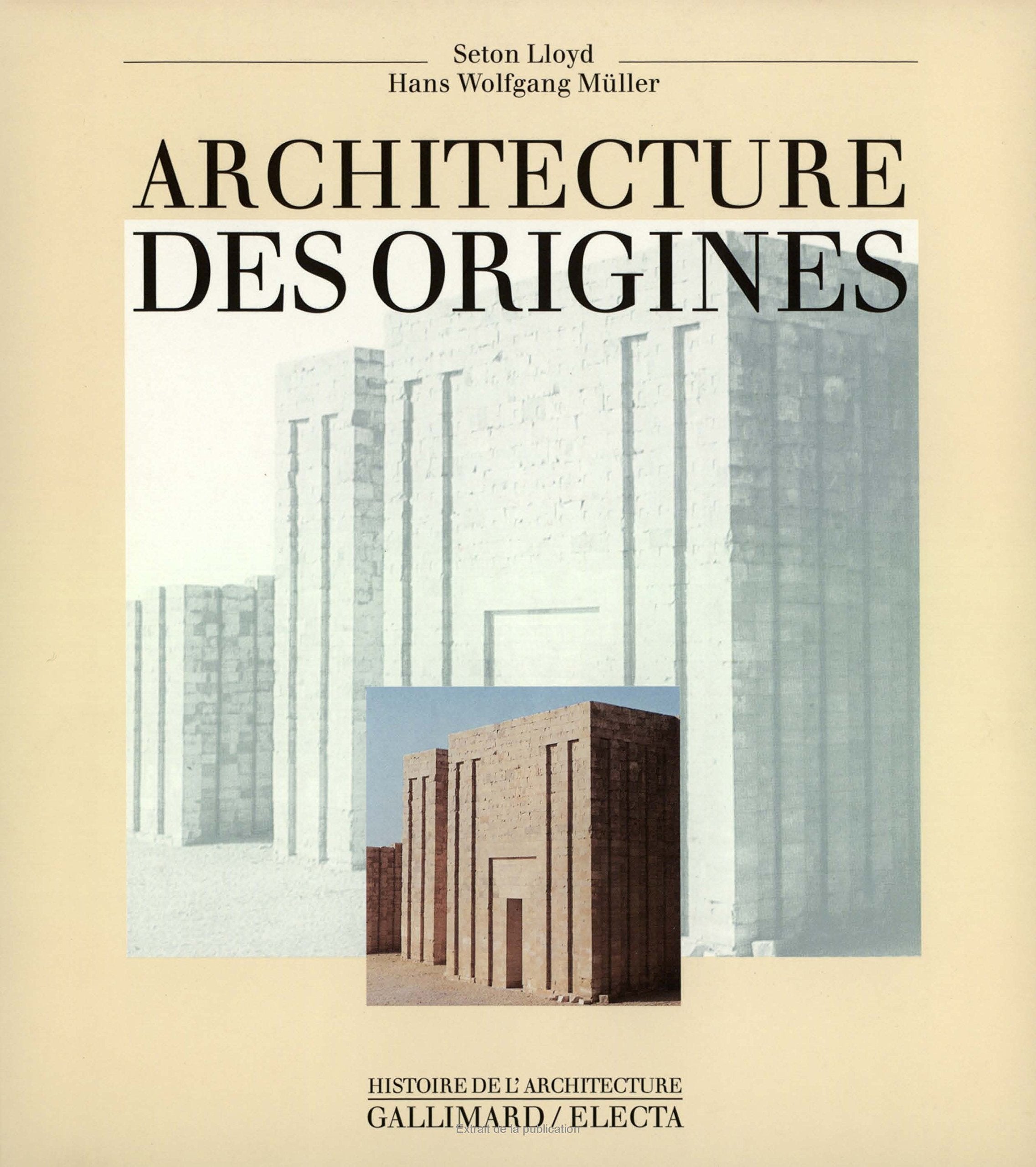 Architecture des origines 9782070150106