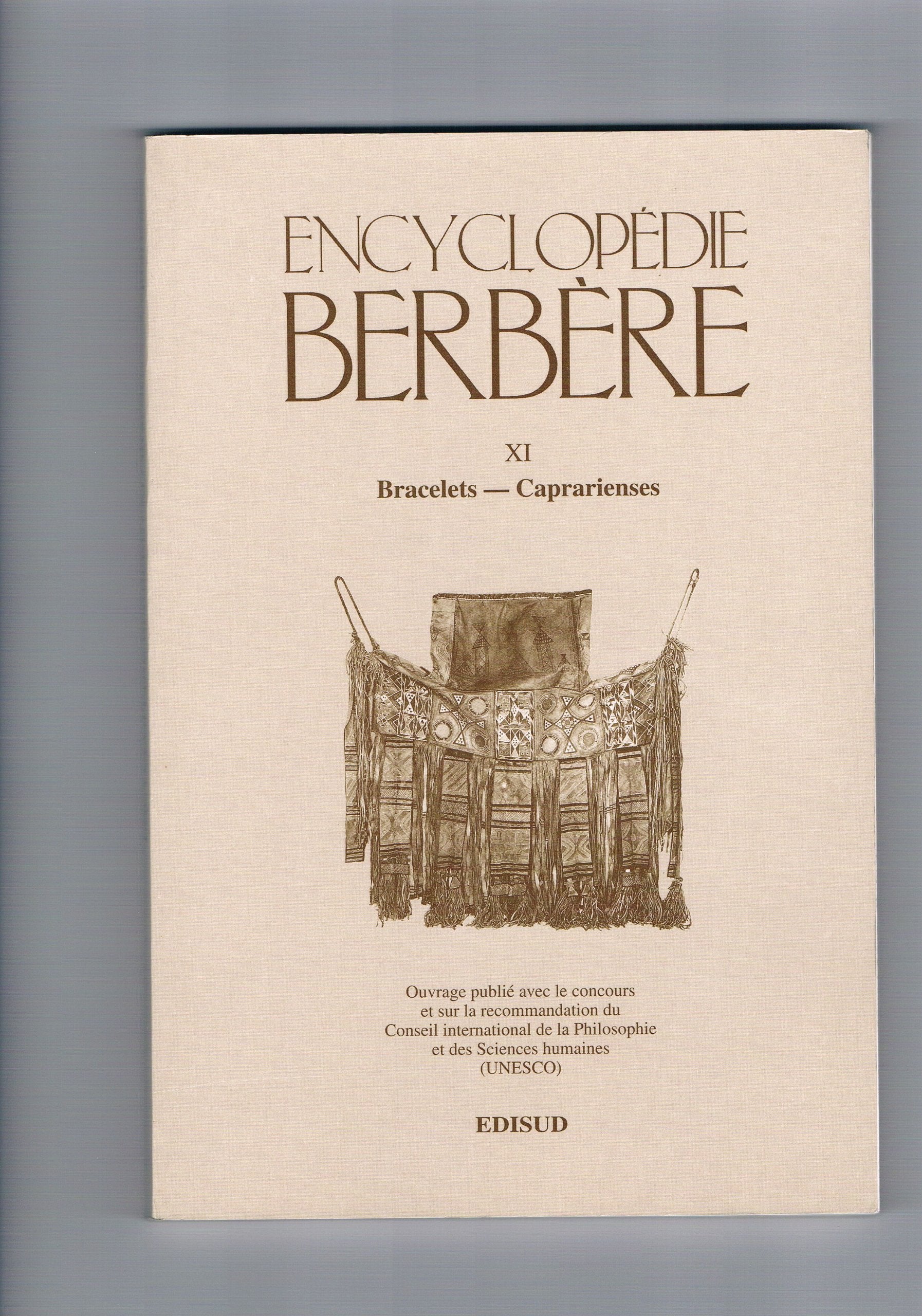 Encyclopédie berbère, tome XI 9782857445814