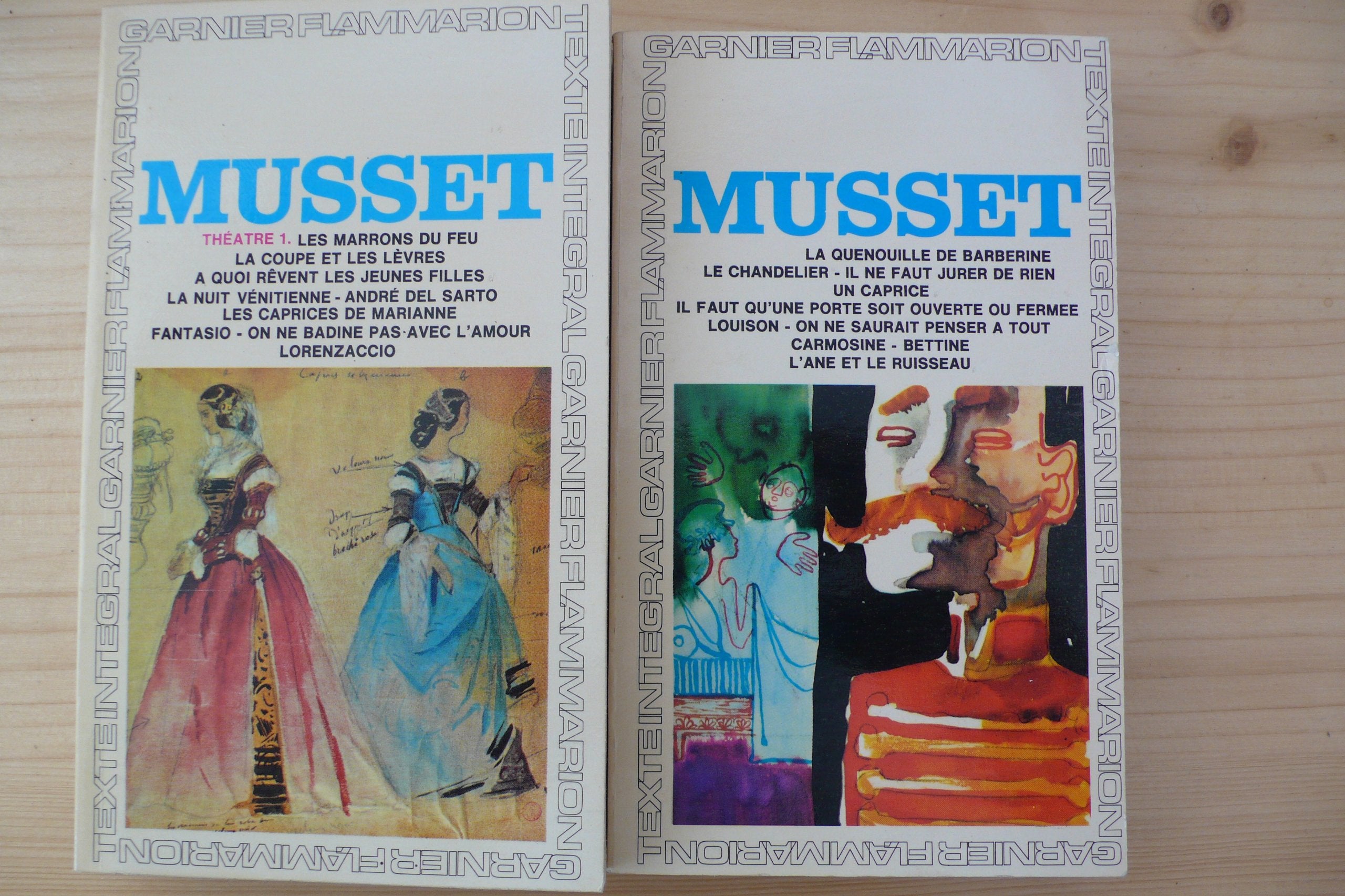 Theatre De Musset Flammarion Tomes 1 & 2 