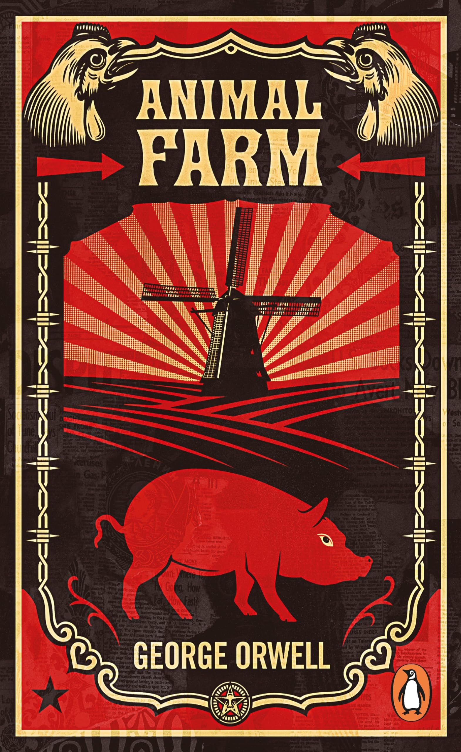 Animal Farm: The dystopian classic reimagined with cover art by Shepard Fairey 9780141036137