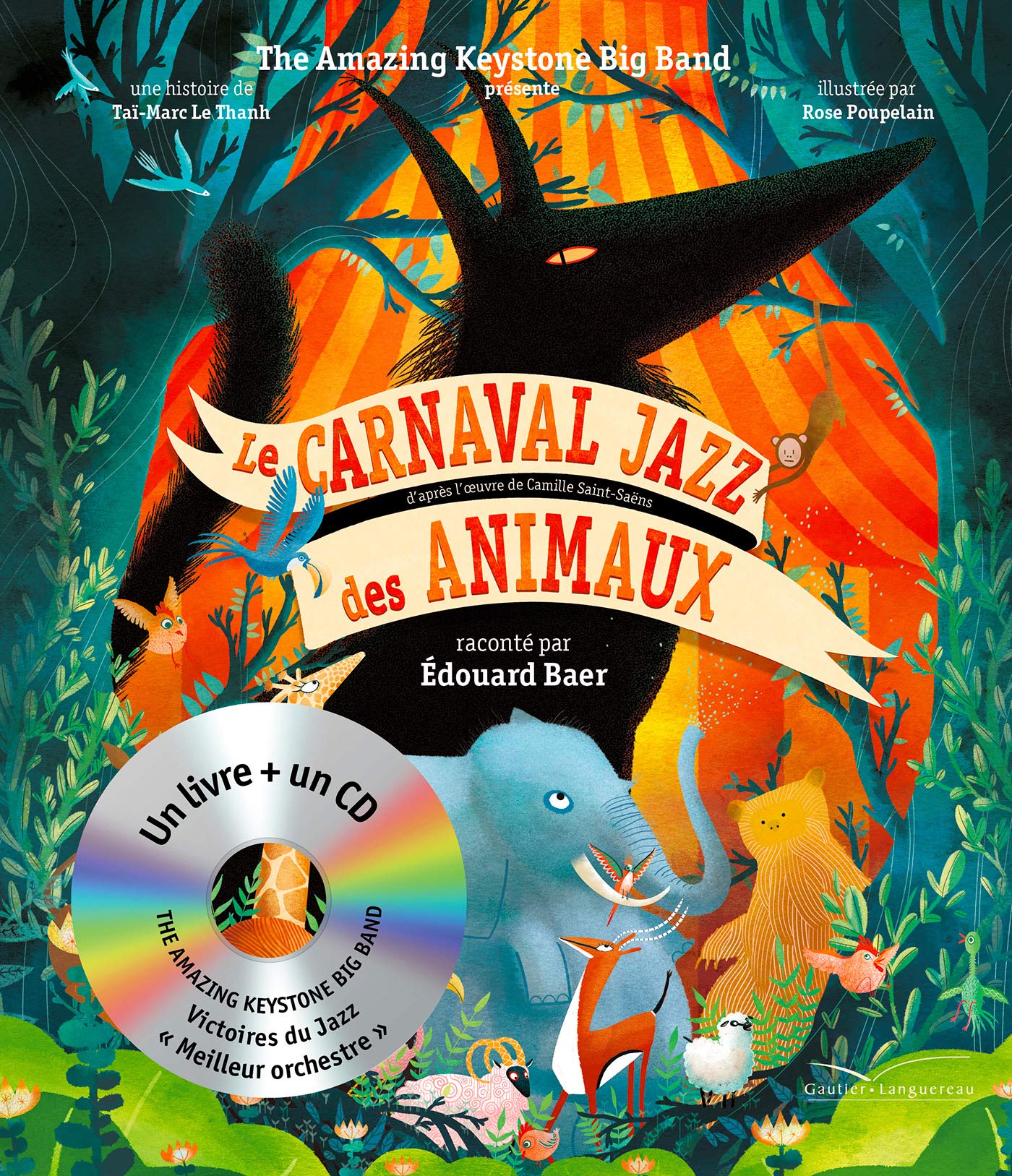 Le carnaval jazz des animaux - Livre CD 9782017124153