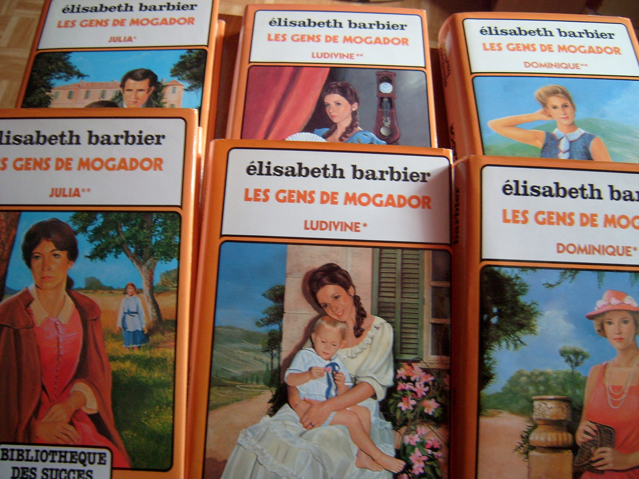 LES GENS DE MOGADOR - EN 6 VOLUMES : JULIA, LUDIVINE, DOMINIQUE (EN 2 TOMES CHACUN). 