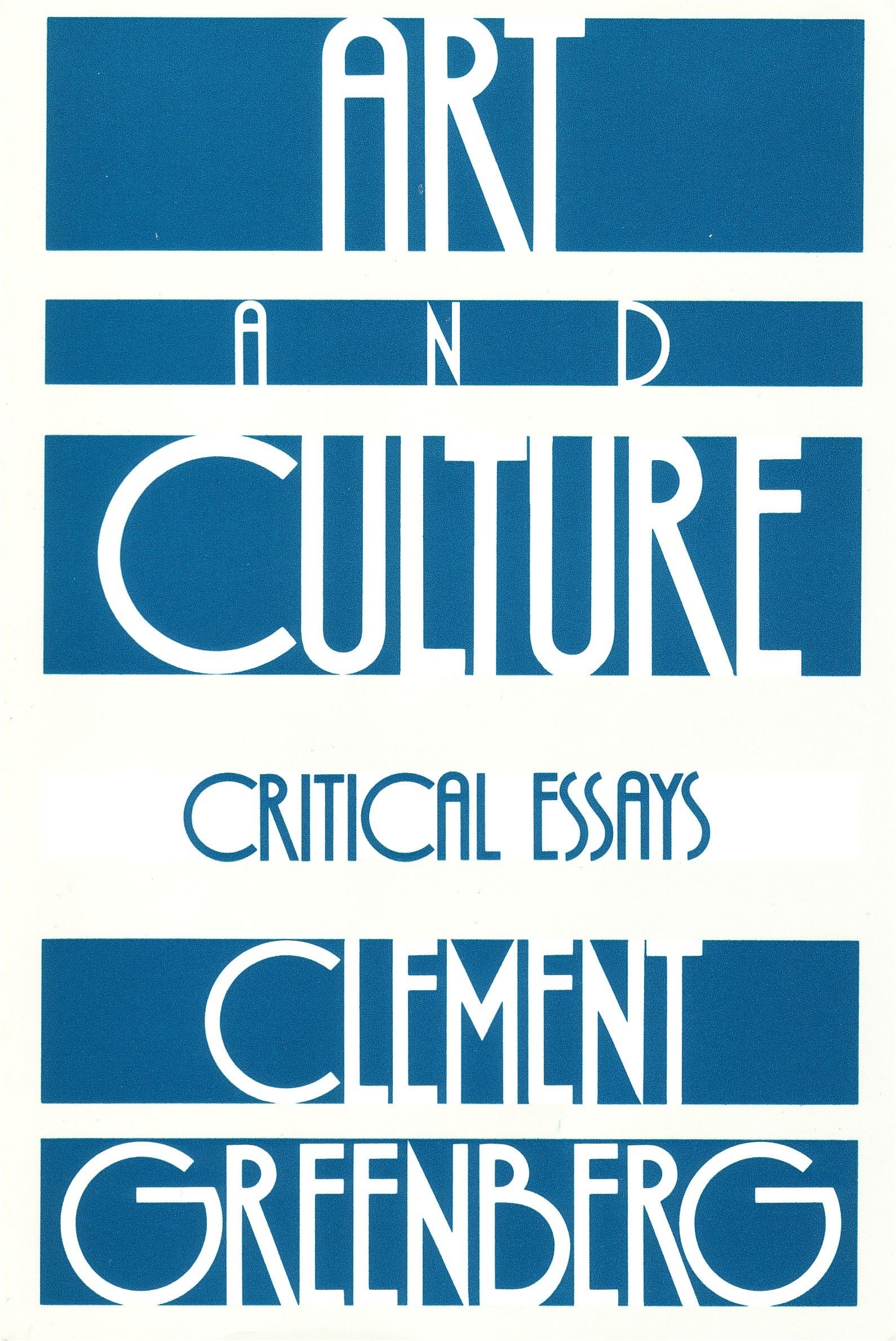 Art and Culture: Critical Essays 9780807066812
