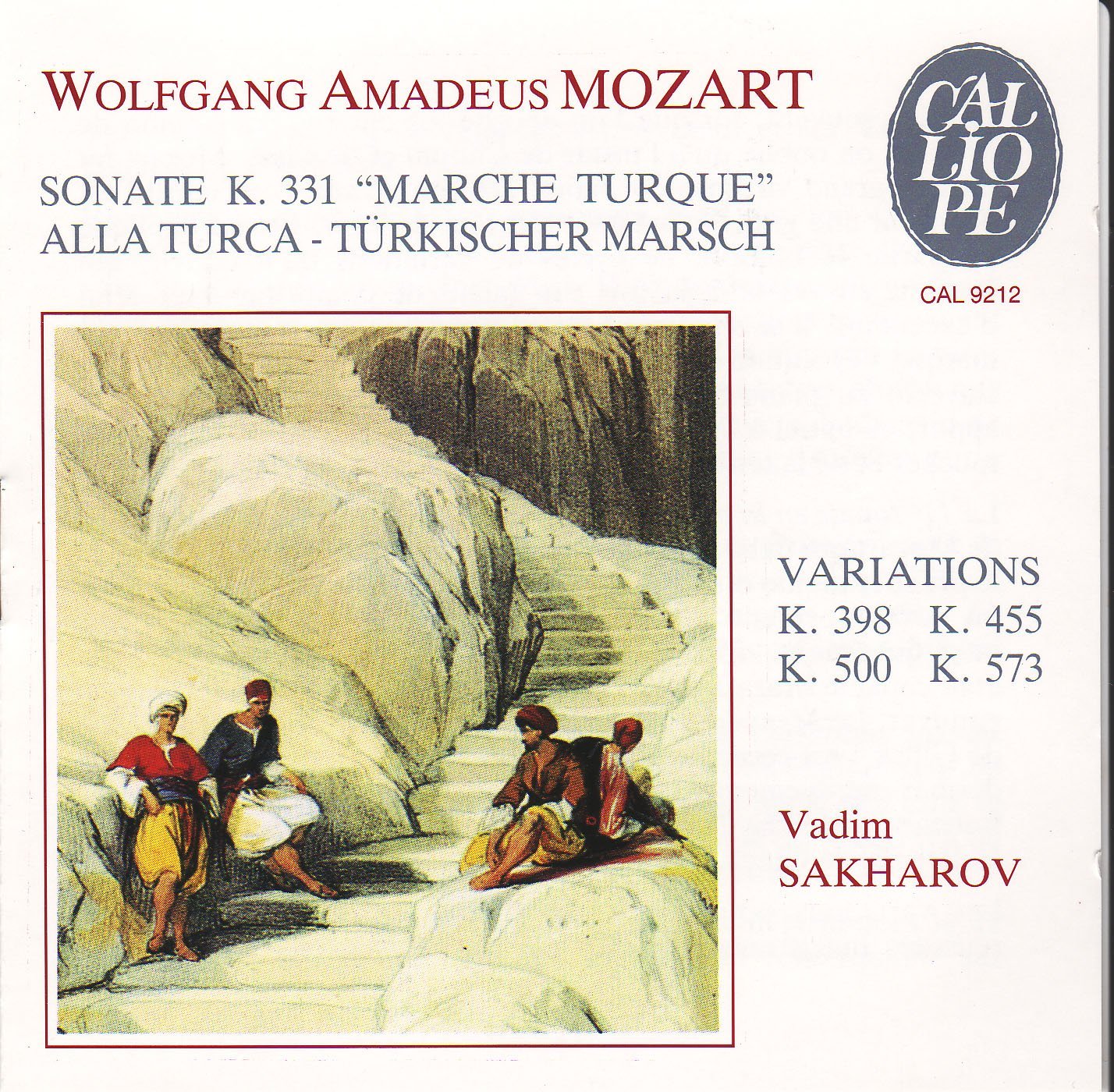 Mozart: Sonate K.331 "Marche Turque", Variations K.398, K.455, K.500 et K.573 3149025047250