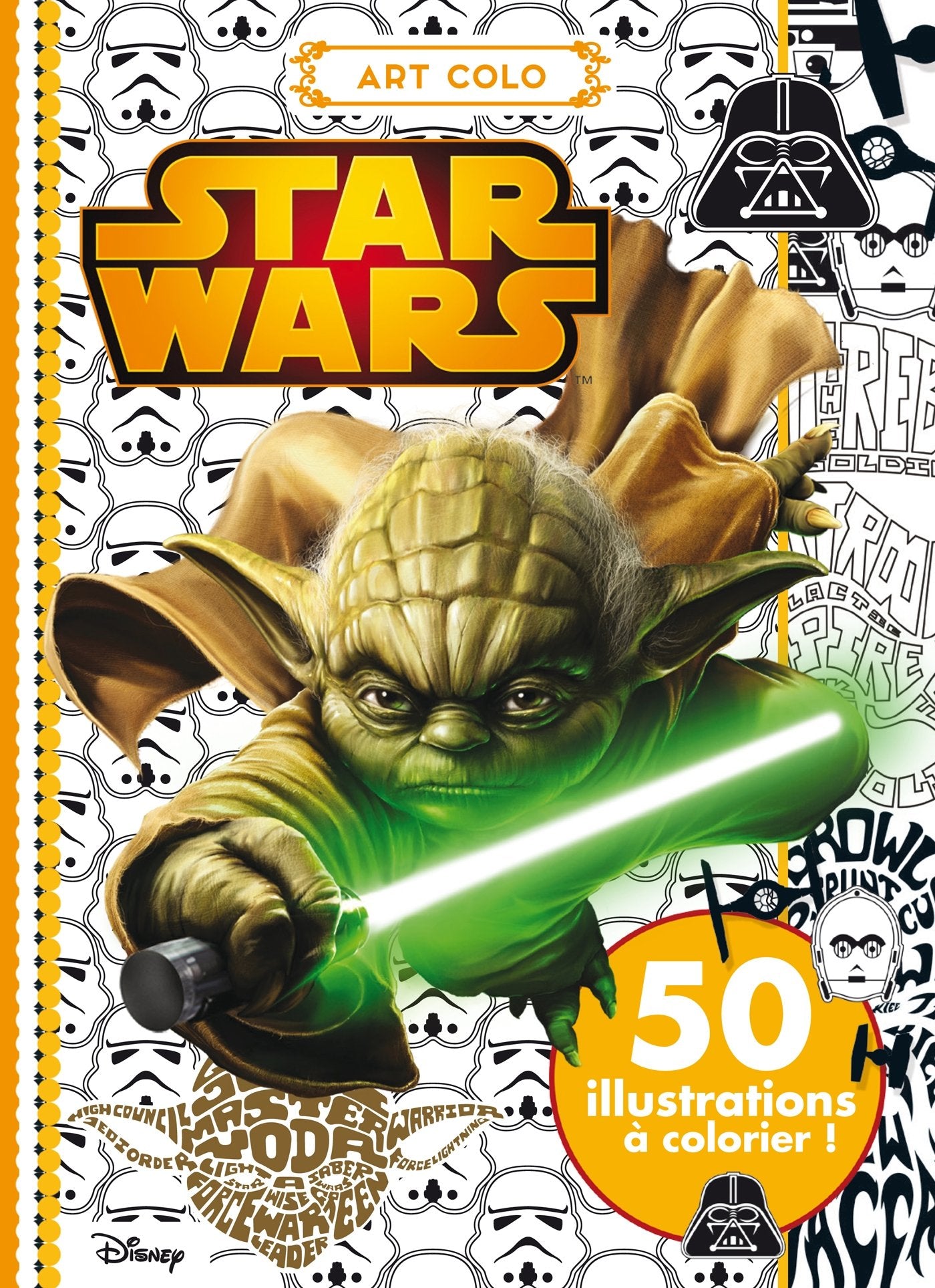 Star Wars: 50 illustrations à colorier ! 9782012596238