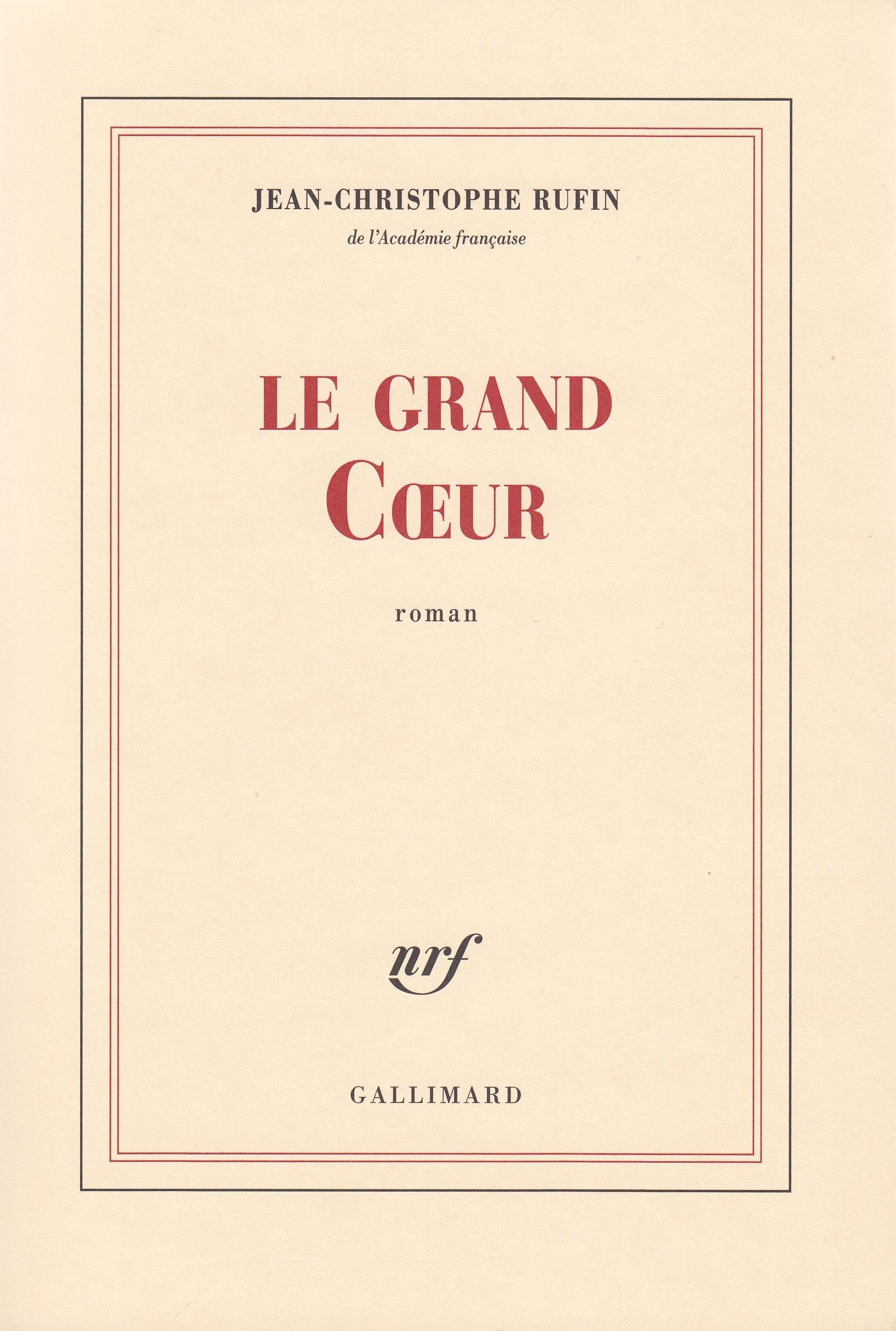 Le grand Cœur 9782070119424