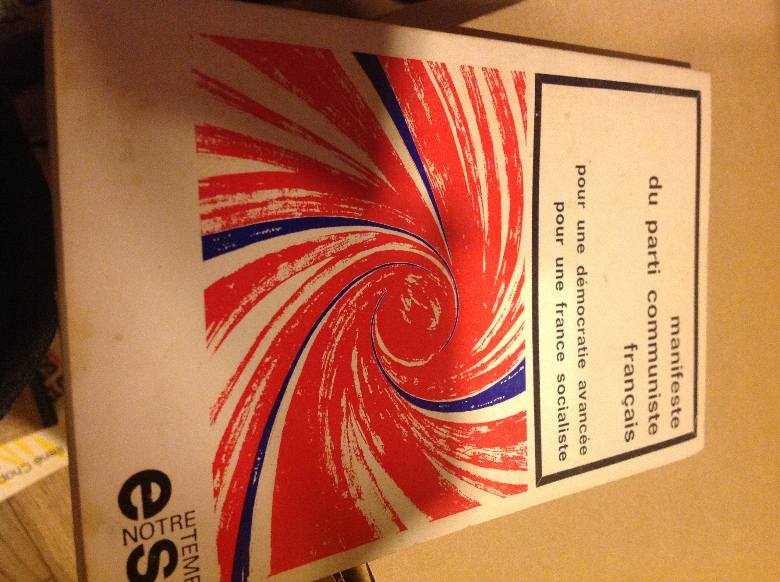 Manifeste du Parti communiste français. Pour une démocratie avancée, pour une France socialiste 