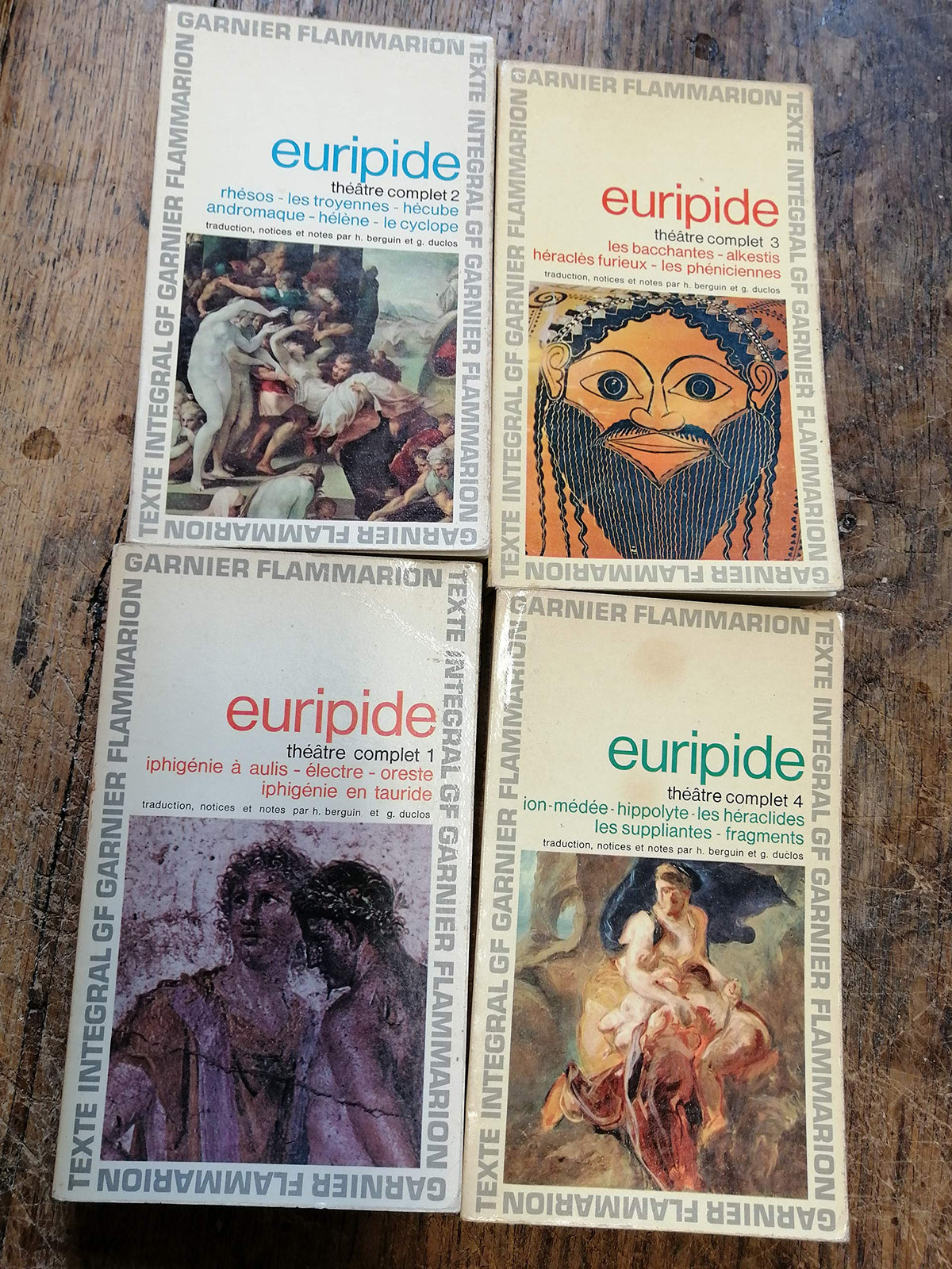 Euripide : Théâtre complet tomes 1,2,3,4 