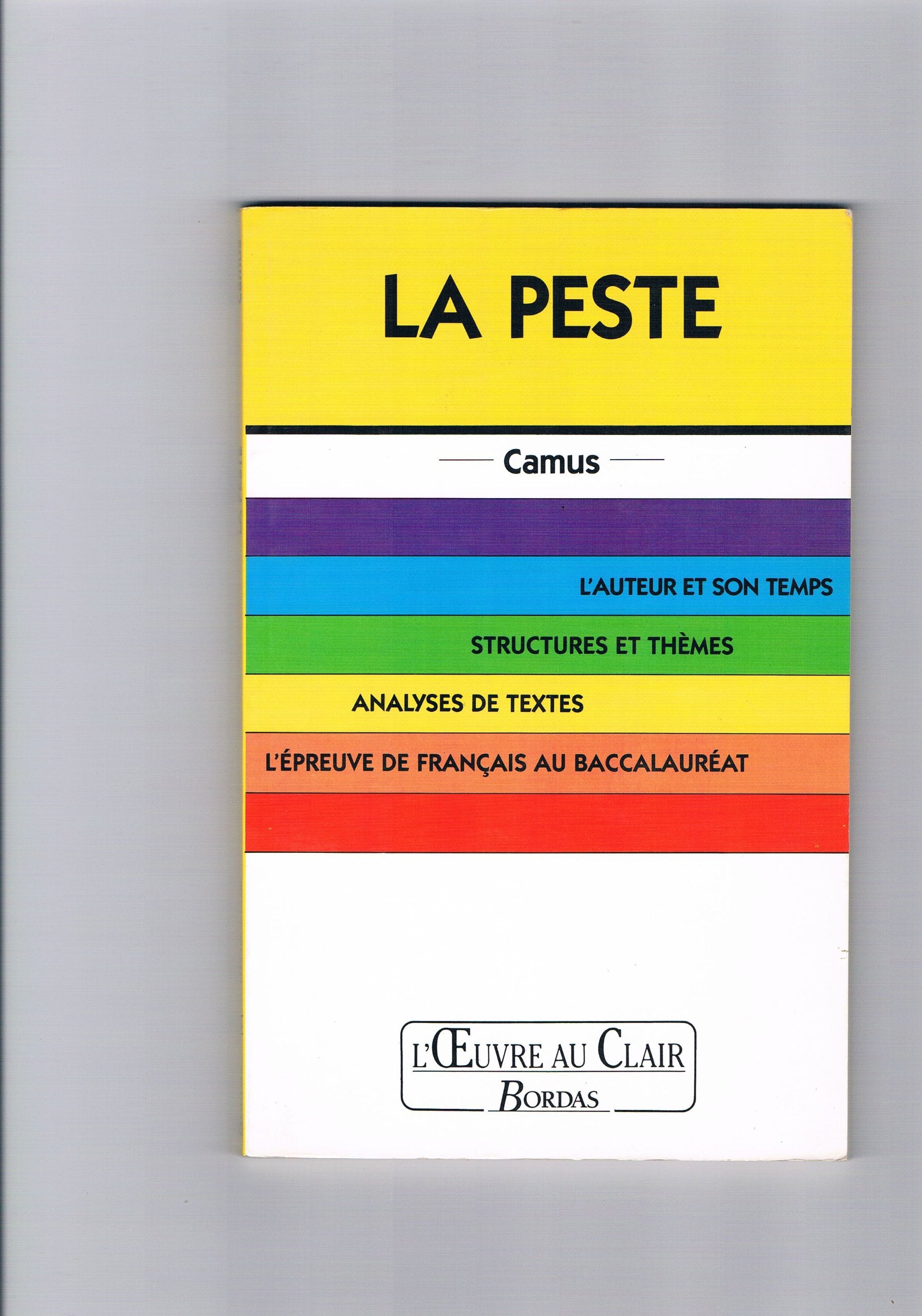 O.CL/CAMUS LA PESTE (Ancienne Edition) 9782040194536
