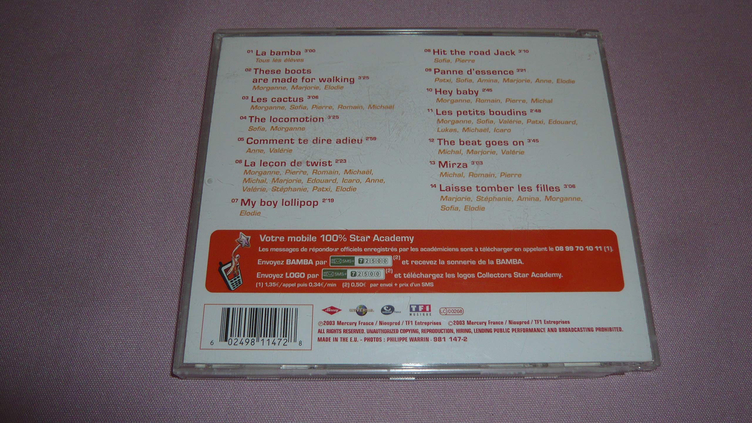 Star Academy fait sa bamba ! 0602498114728
