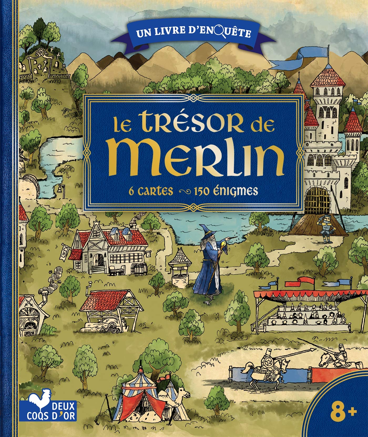 Le trésor de Merlin - livre avec cartes et loupe 9782017863939