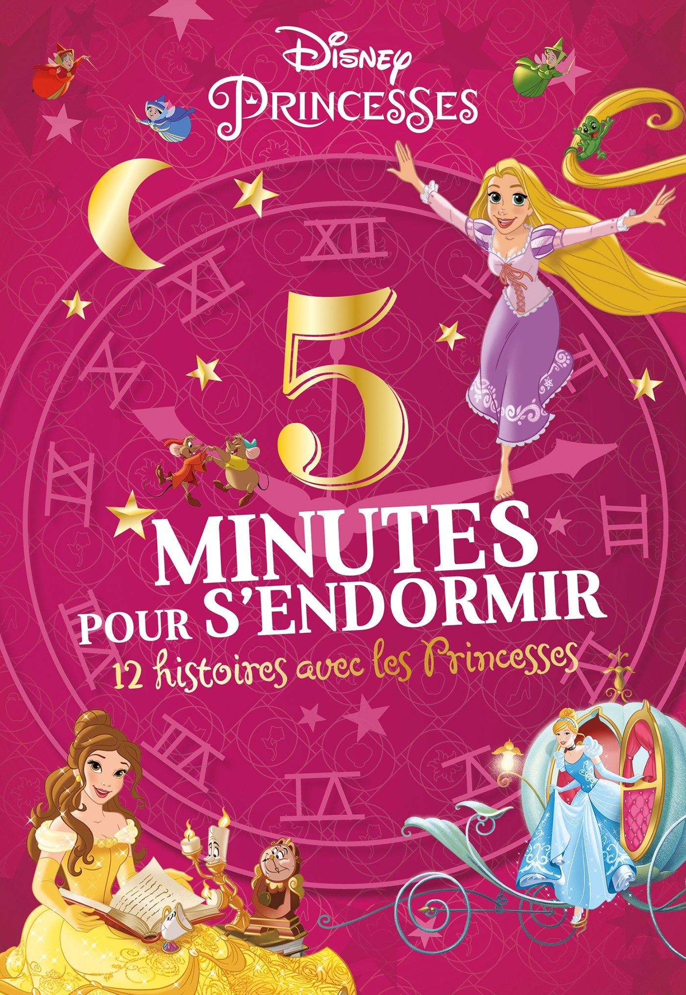 DISNEY PRINCESSES - 5 Minutes pour s'endormir - 12 Histoires avec les Princesses 9782012804296