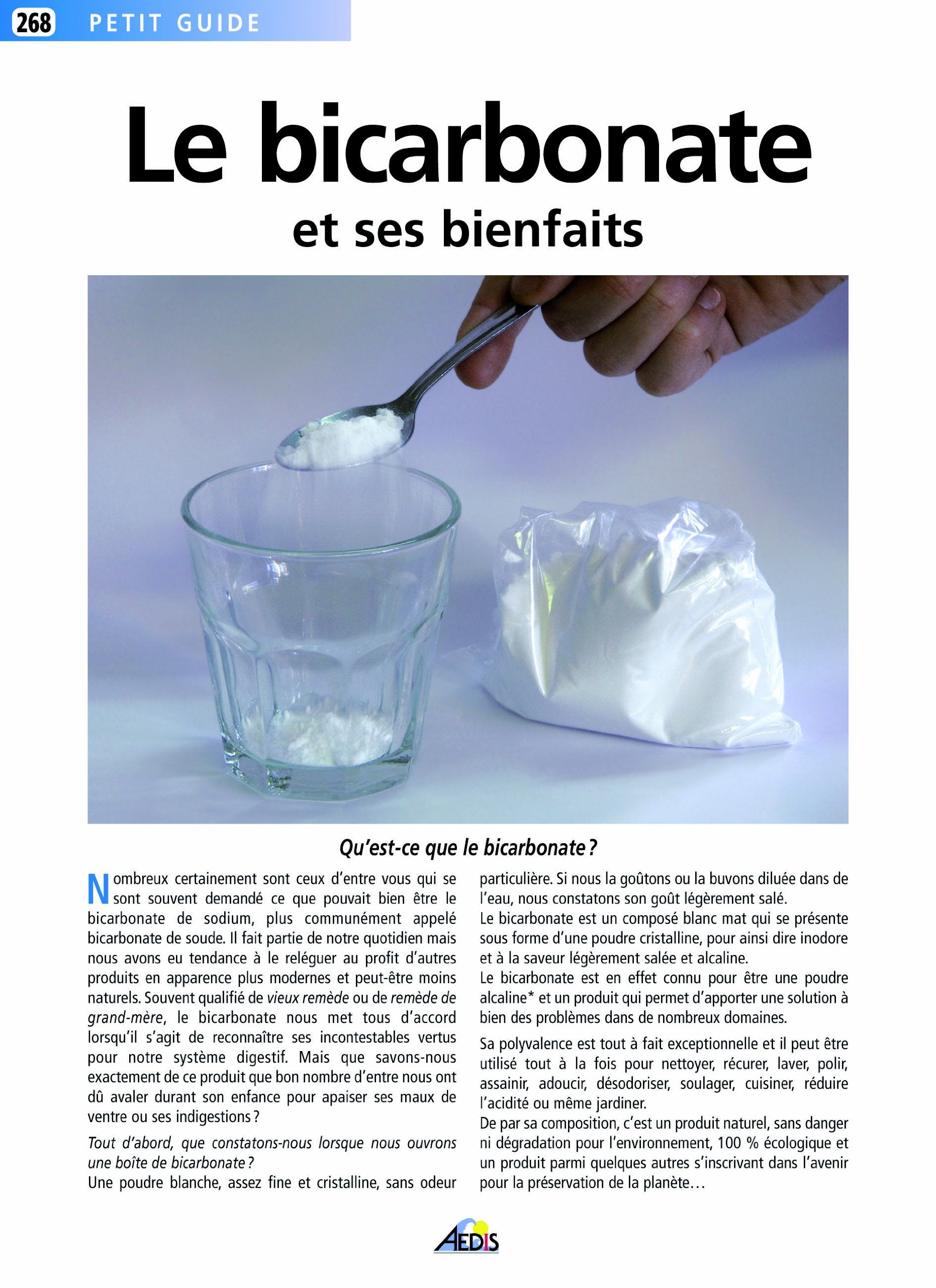 PG268 - Le bicarbonate et ses bienfaits 9782842594008