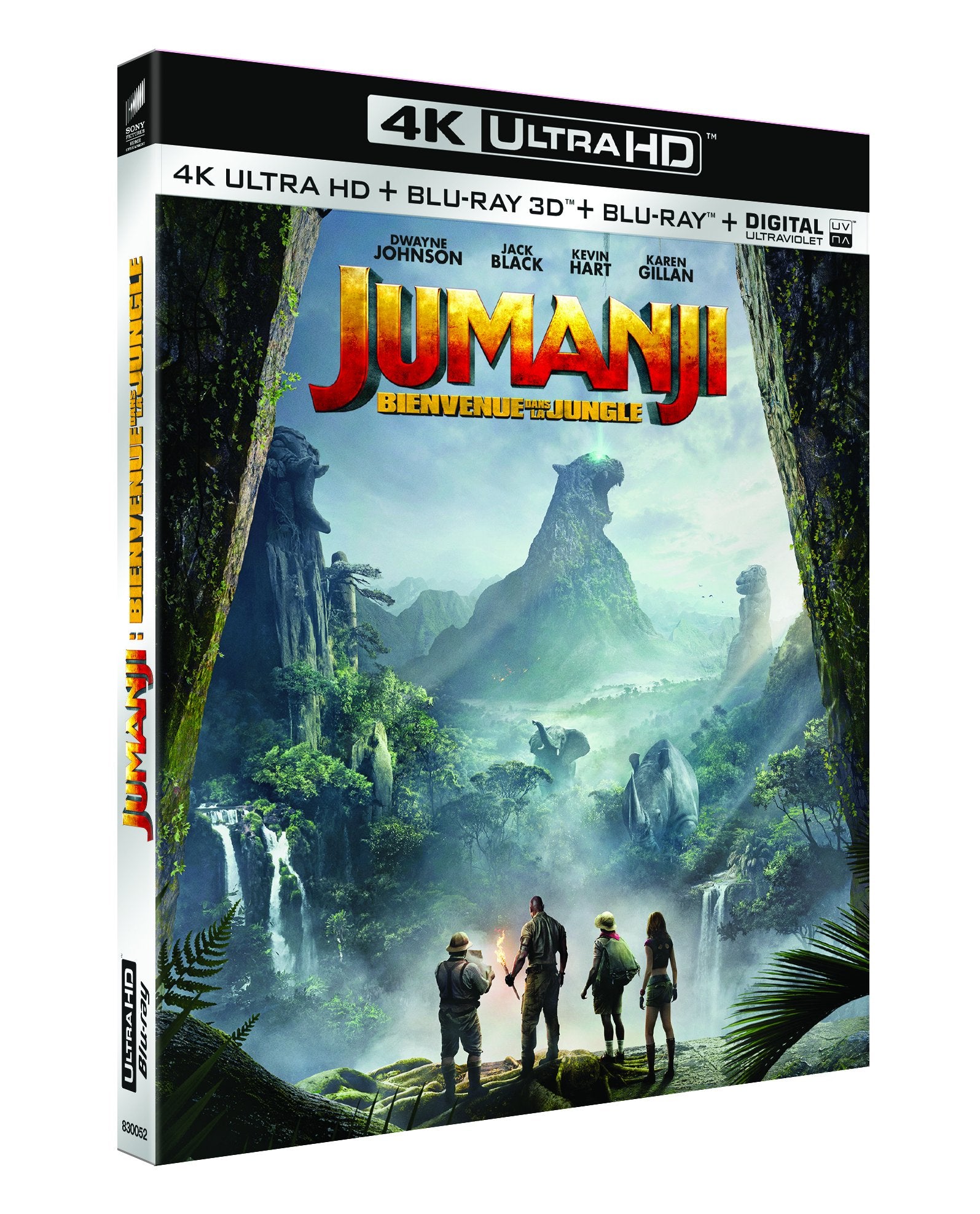 Jumanji : Bienvenue dans la Jungle [4K Ultra-HD 3D + Blu-Ray + Digital Ultraviolet] 3333298300529