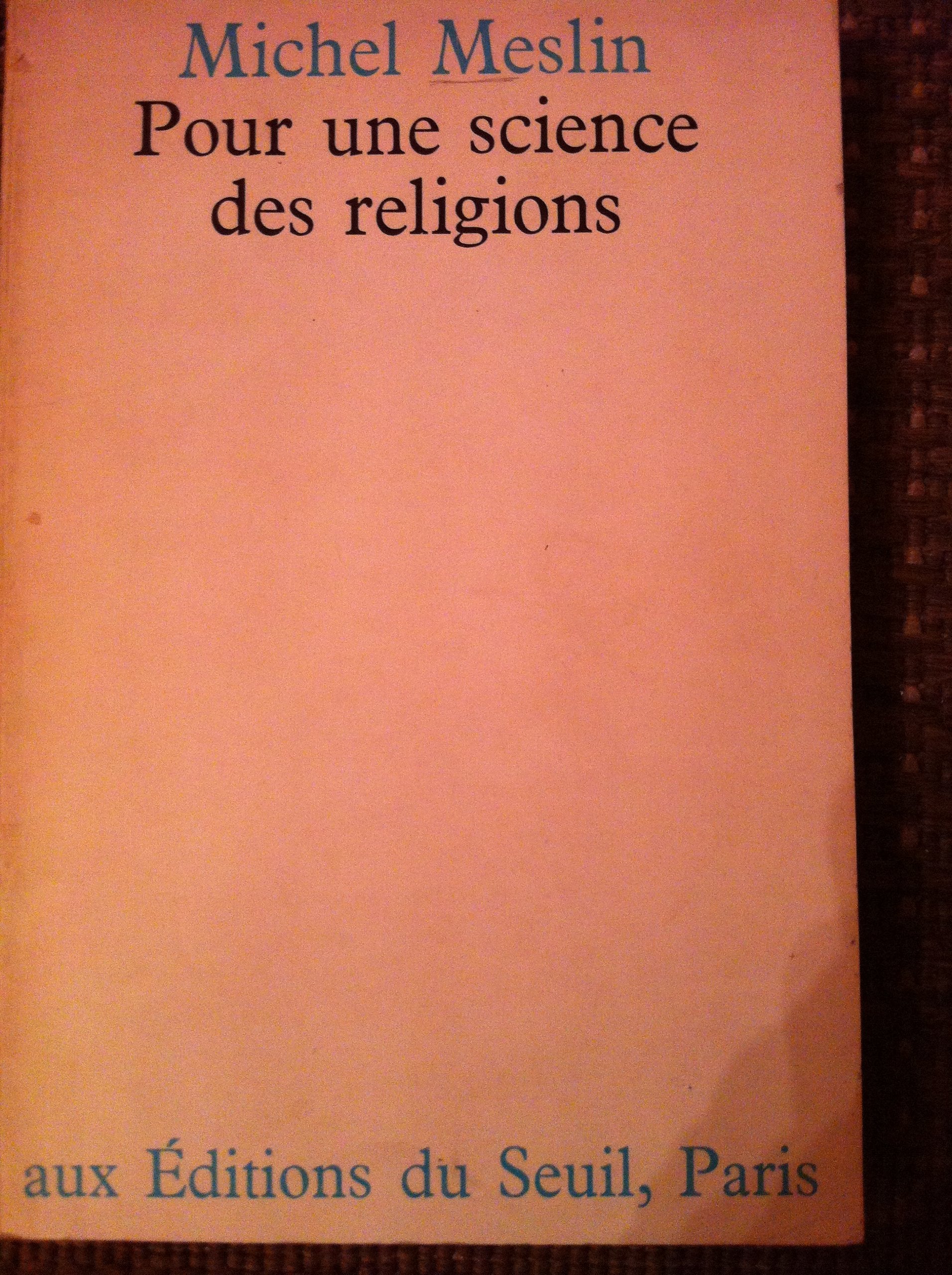 Pour une science des religions 9782020032070