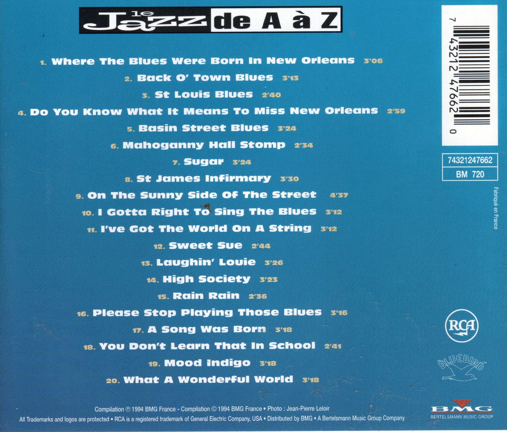 Louis Armstrong (Le Jazz de A à Z) 0743212476620