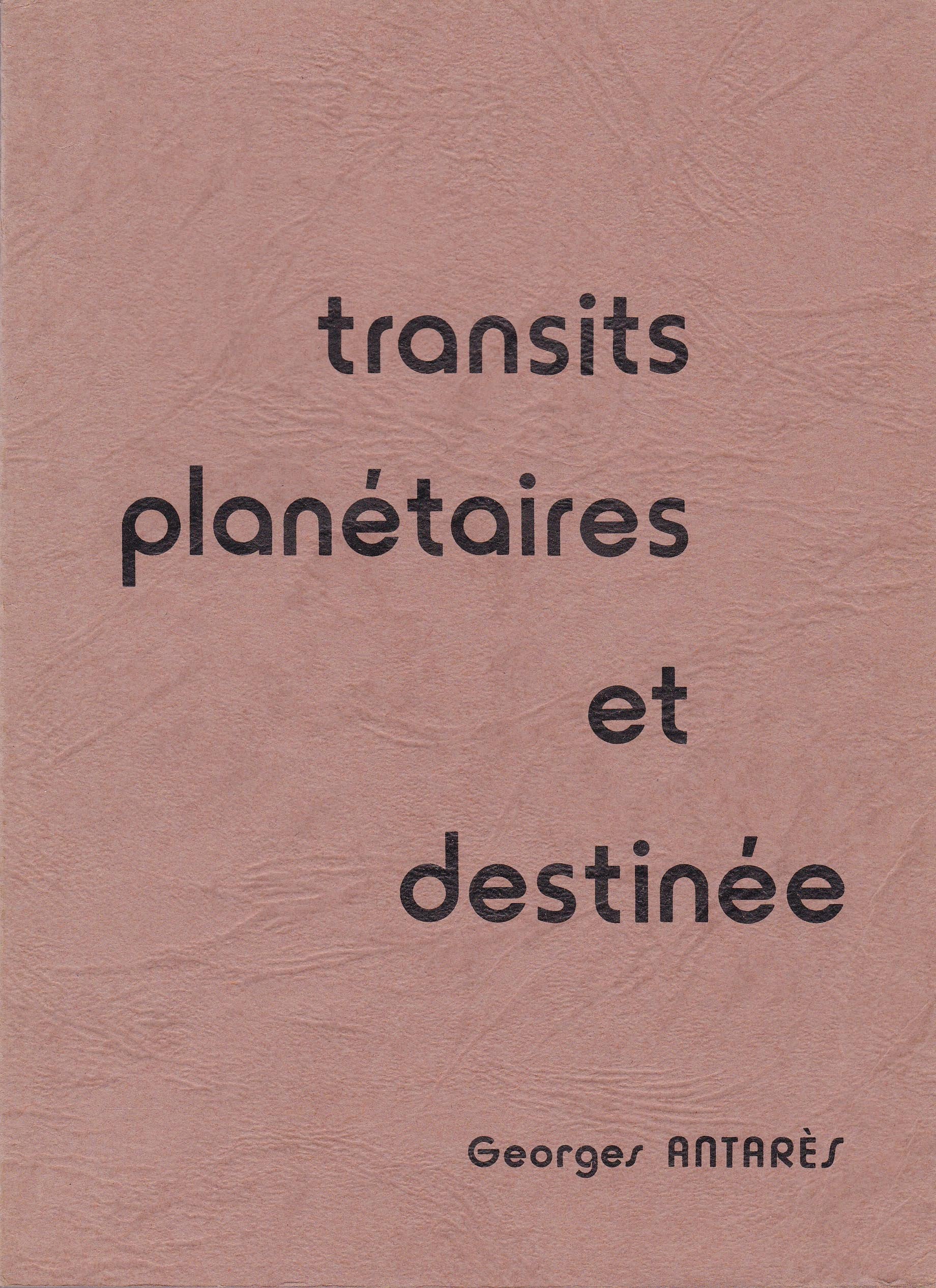 Transits planétaires et destinée 9782857110033