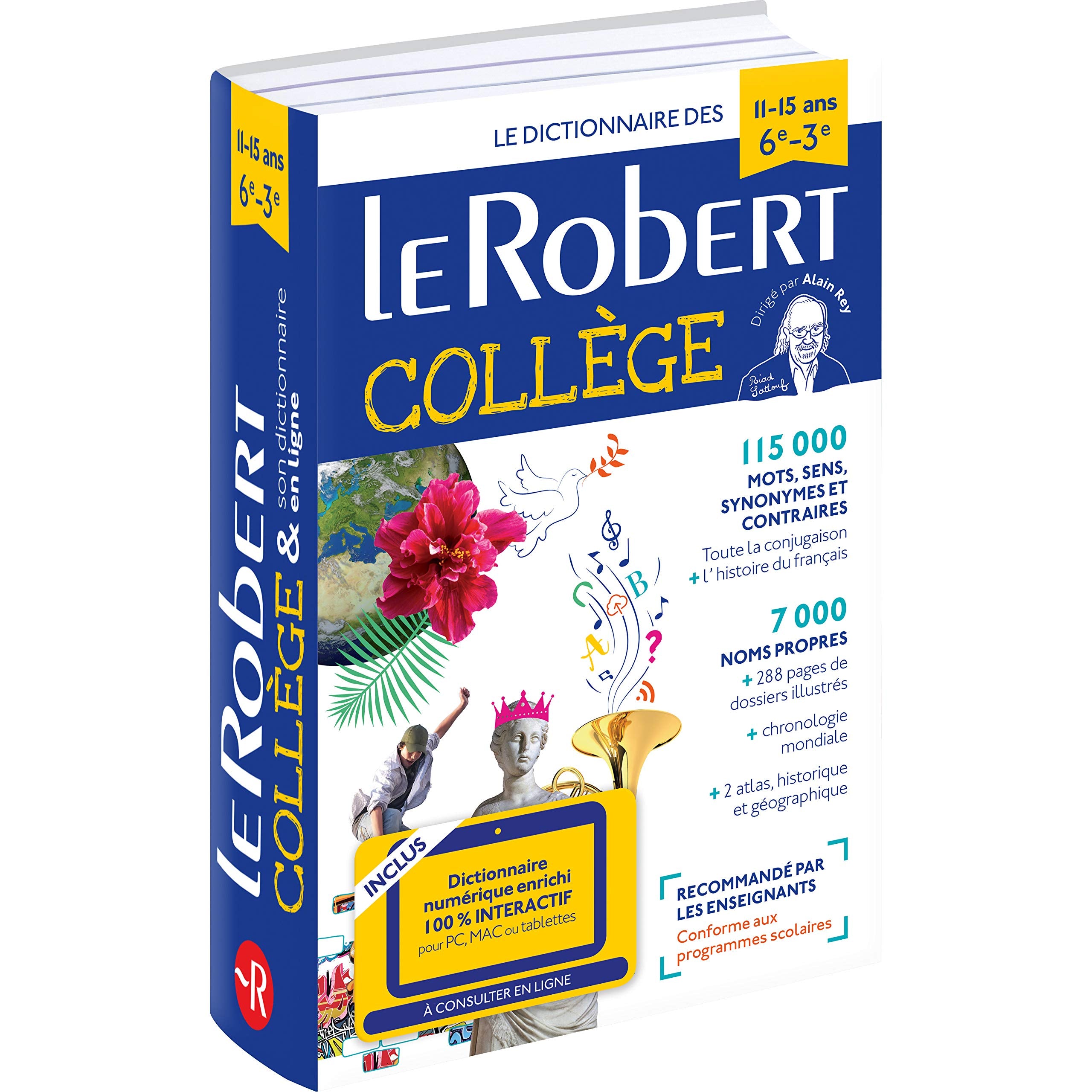 Dictionnaire Le Robert Collège et son dictionnaire en ligne - 11 /15 ans - 6e-5e-4e-3e 9782321010746