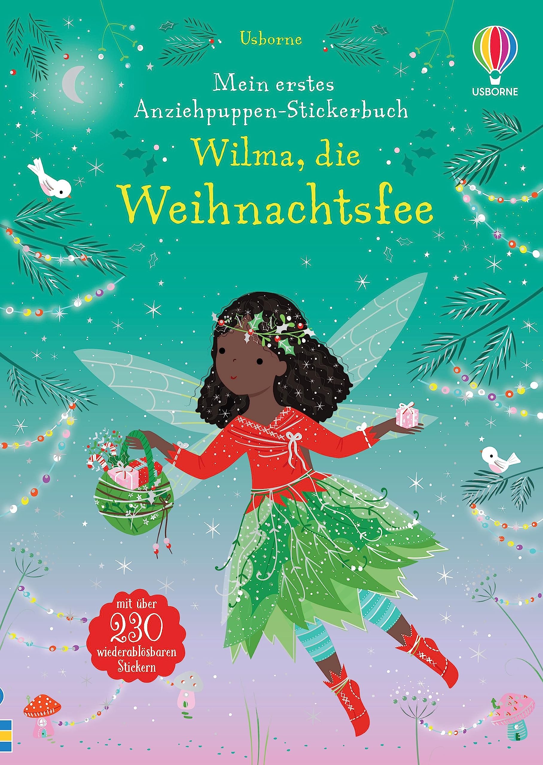 Mein erstes Anziehpuppen-Stickerbuch: Wilma, die Weihnachtsfee: weihnachtlicher Anzieh-Stickerspaß - Stickerheft mit über 230 Stickern - ab 4 Jahren 9791035700010