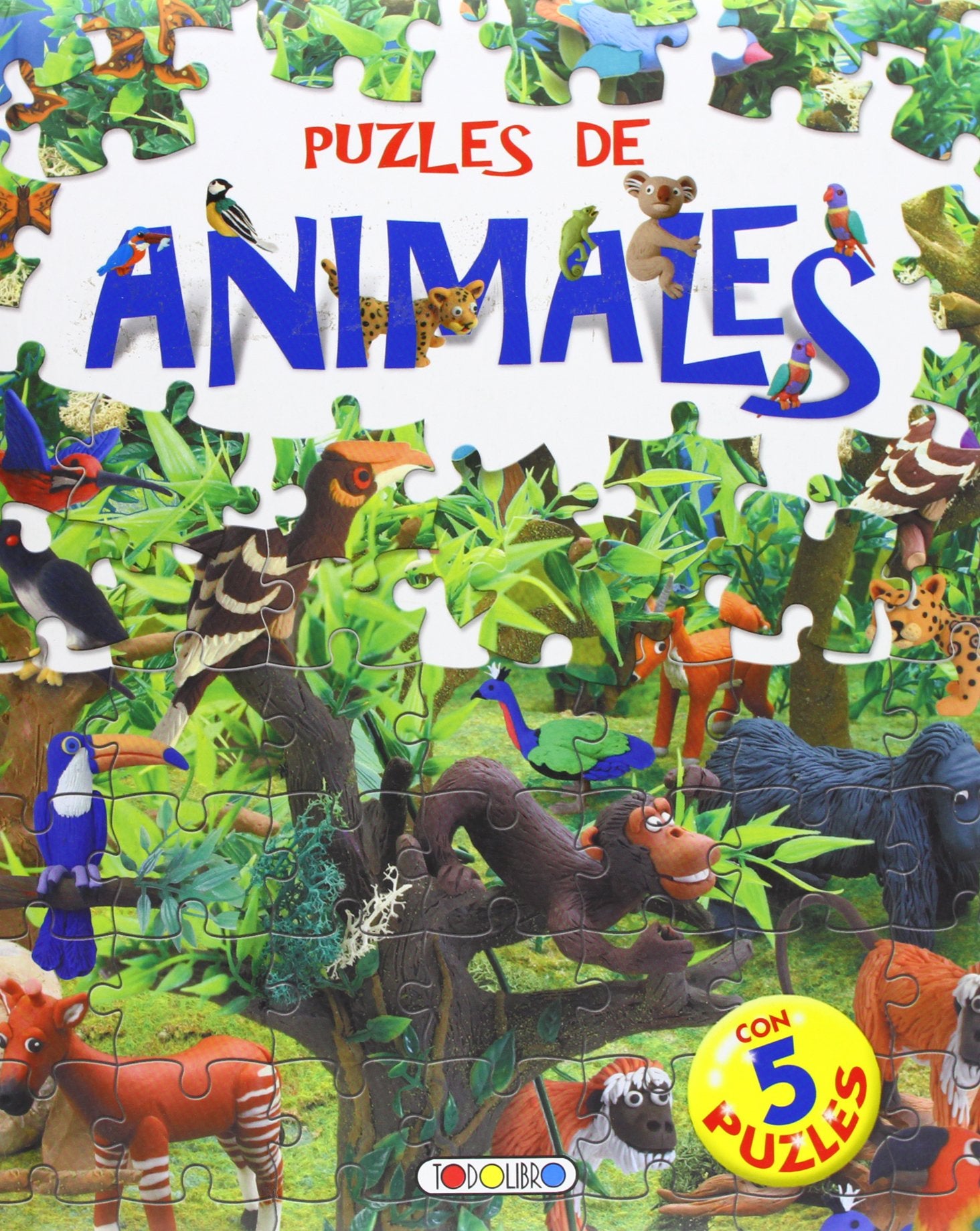 Puzles de animales / Animal Puzzles: Con 5 Puzles 9788498062724