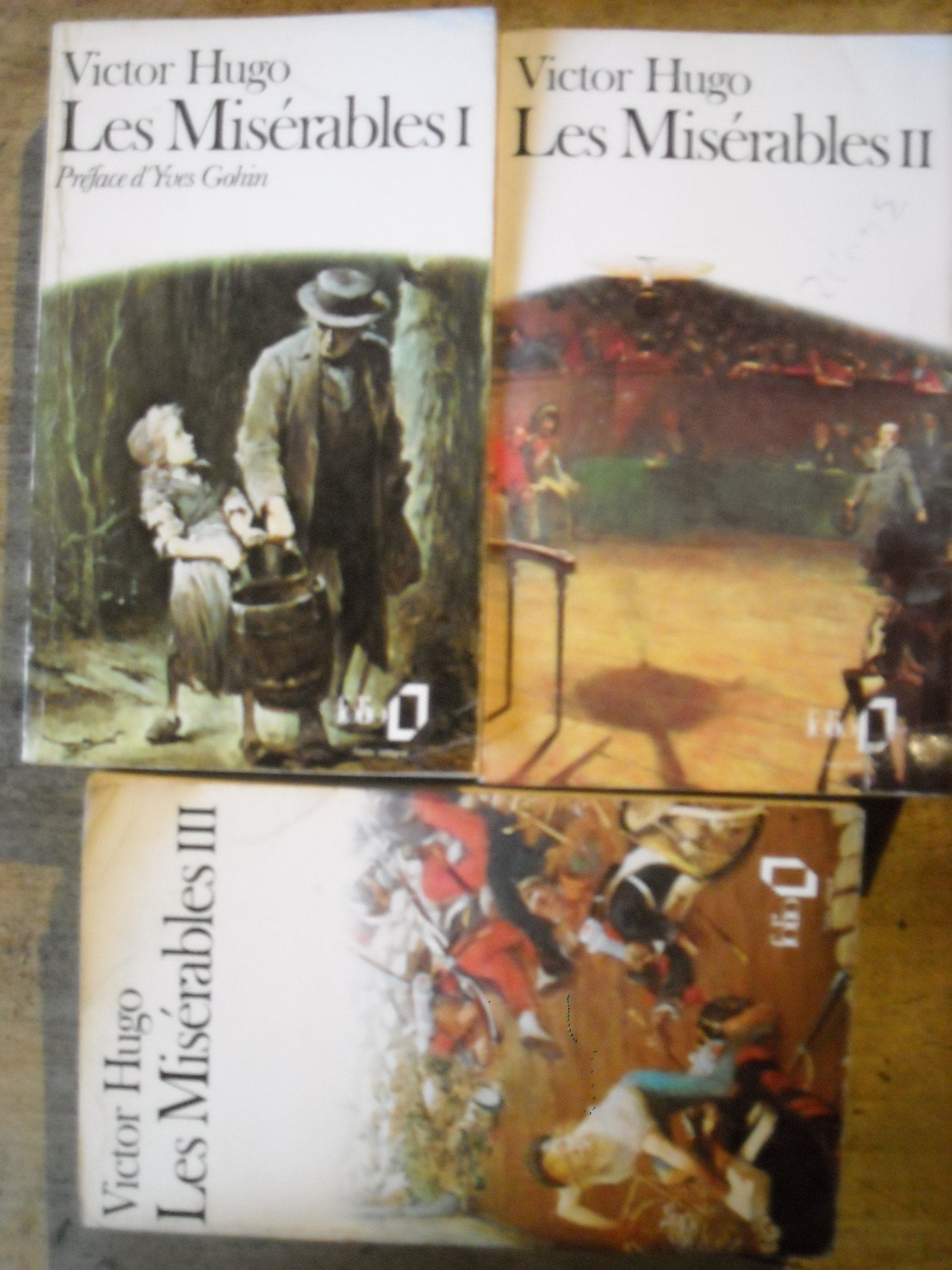 Les Misérables en 3 tomes 