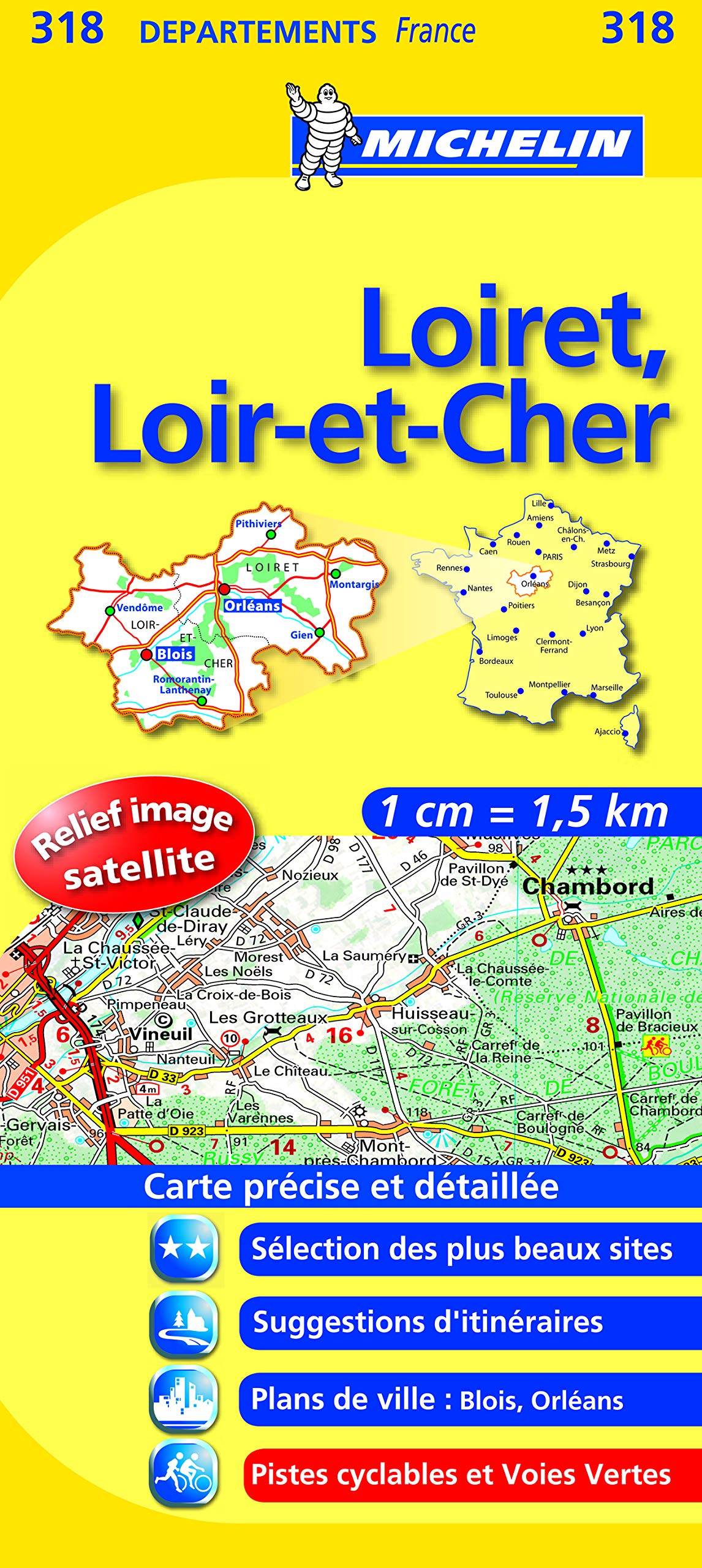 Carte DPARTEMENTS Loiret, Loir-et-Cher 9782067132610