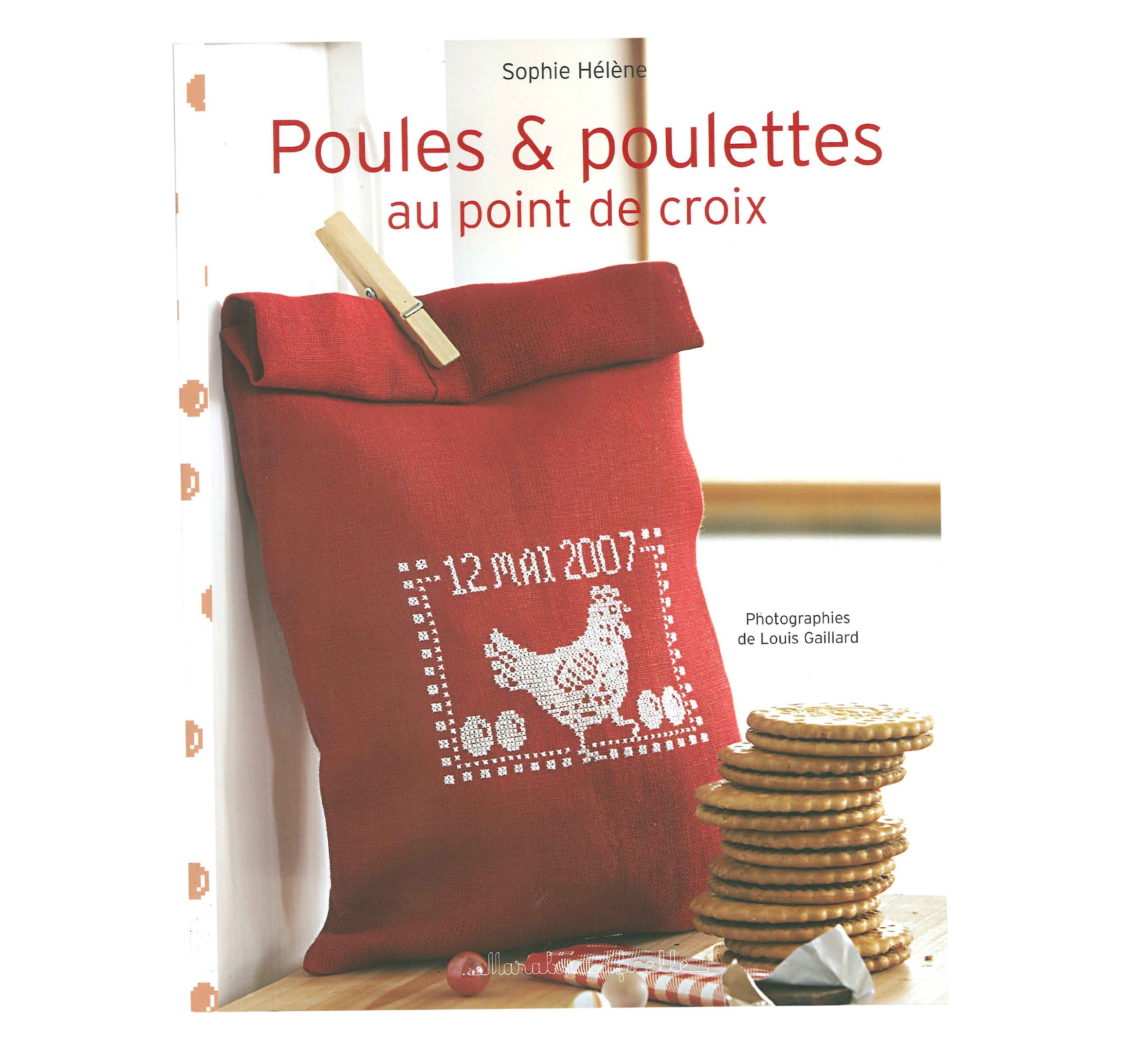 Poules et poulettes au point de croix 9782501055789