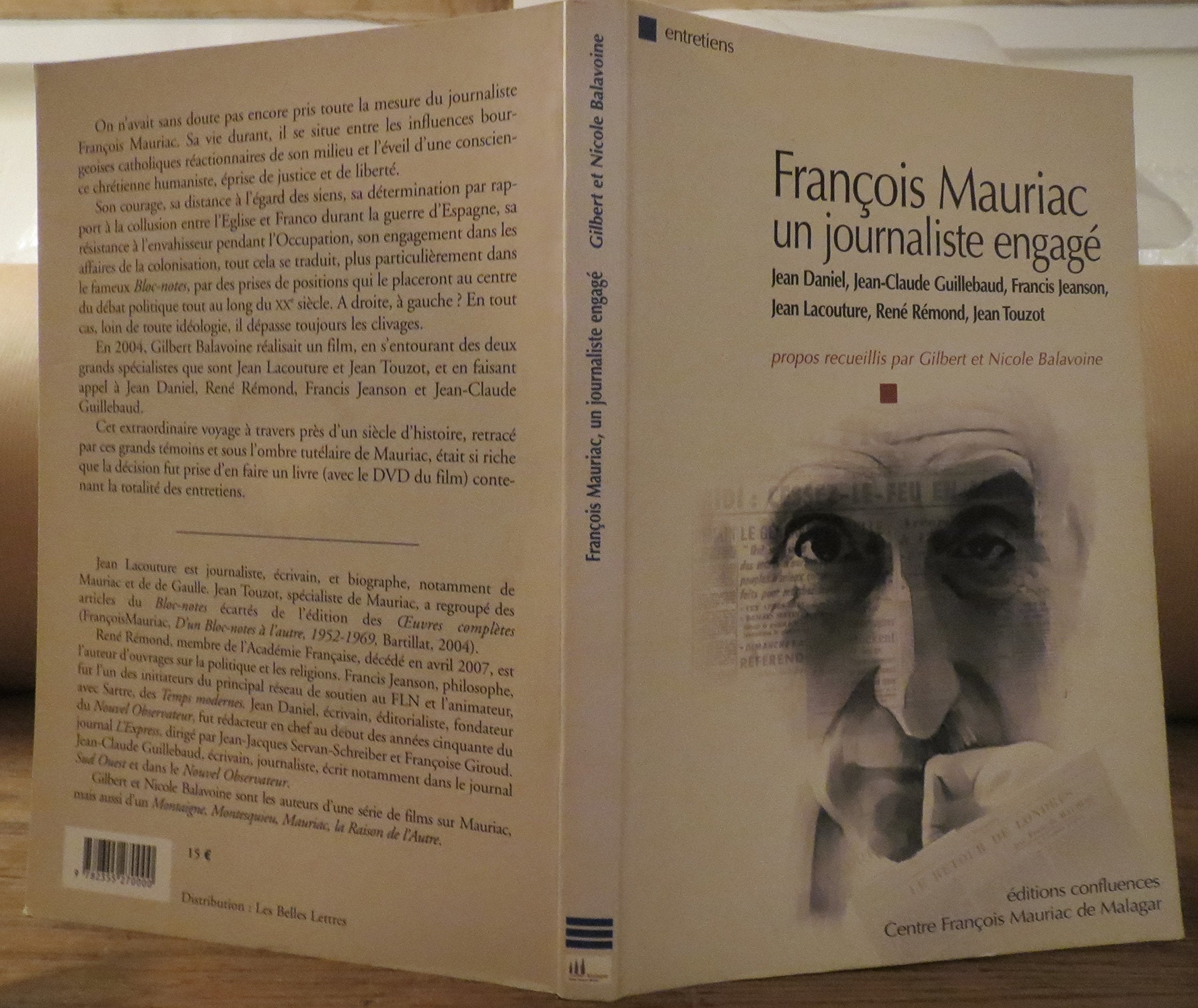 François Mauriac : Un journaliste engagé (1DVD) 9782355270000