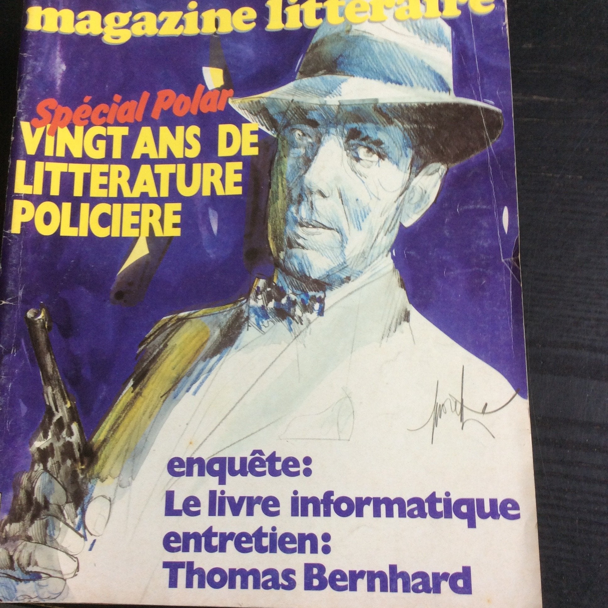 Magazine Littéraire N°194 : SPECIAL POLAR 20 ANS DE LITTERATURE POLICIERE / Le livre informatique / T. Bernhard. 1983 