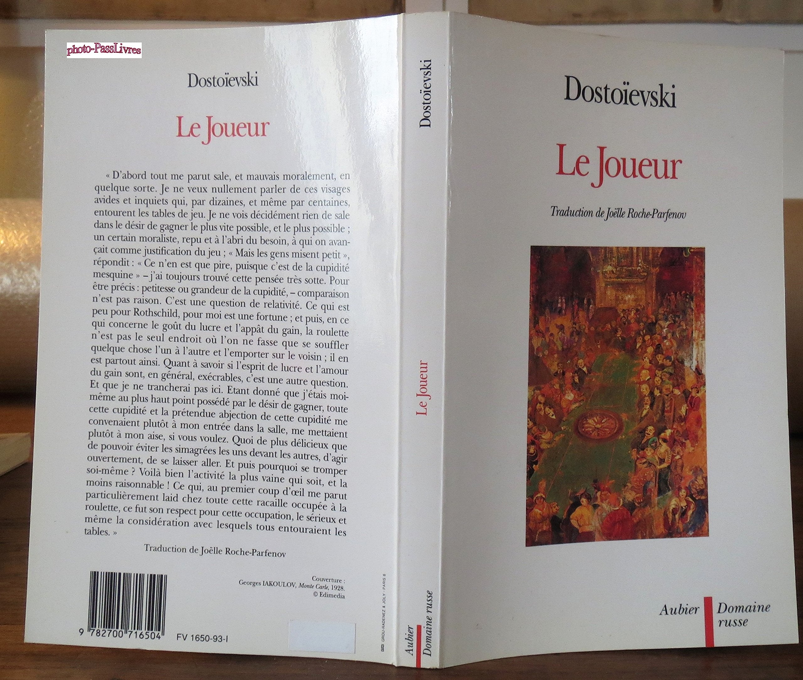 Le Joueur 9782700716504