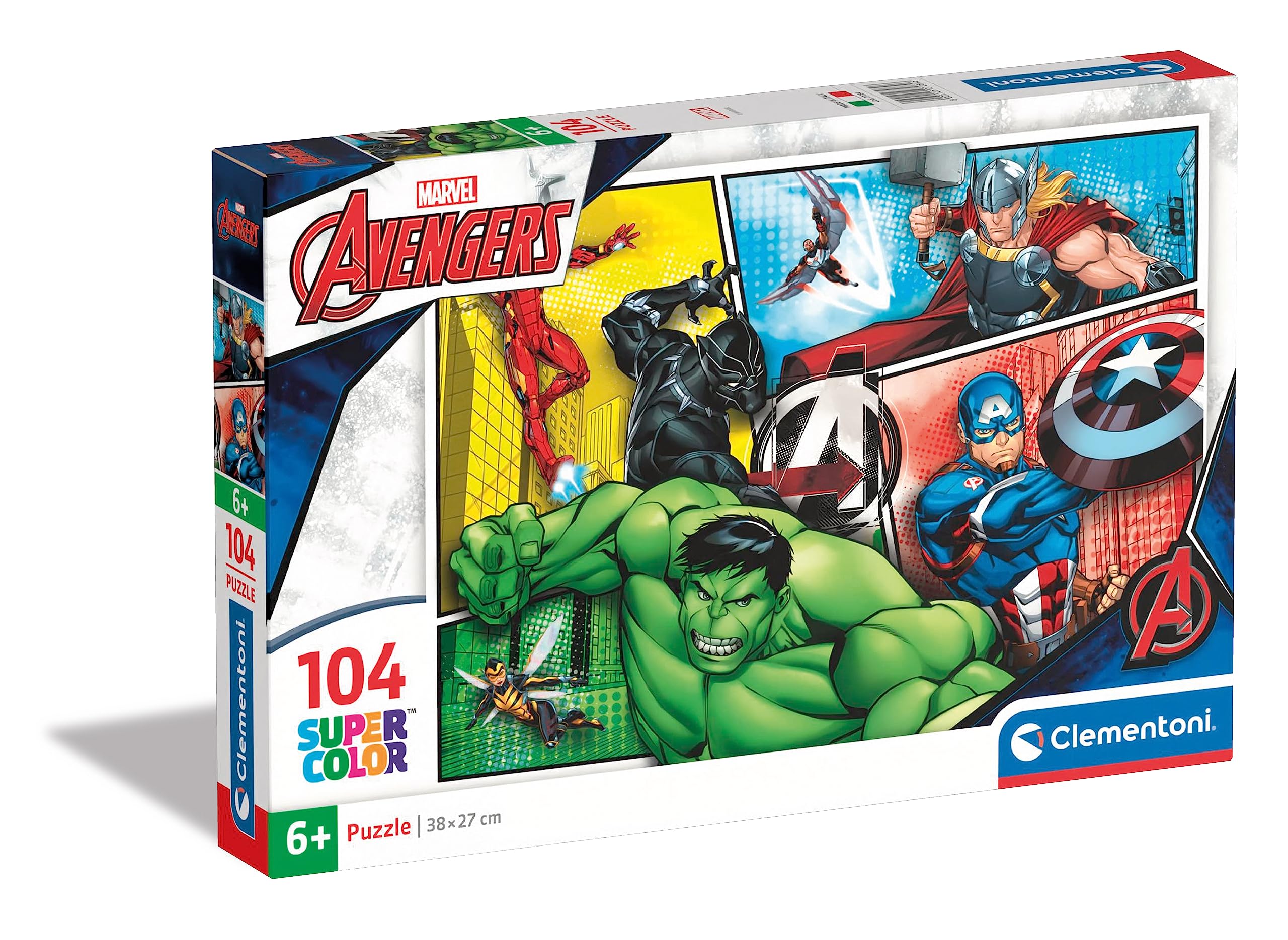 Clementoni - Supercolor Collection - The Avengers - 104 pièces - 27284 Multicolore 8005125272846