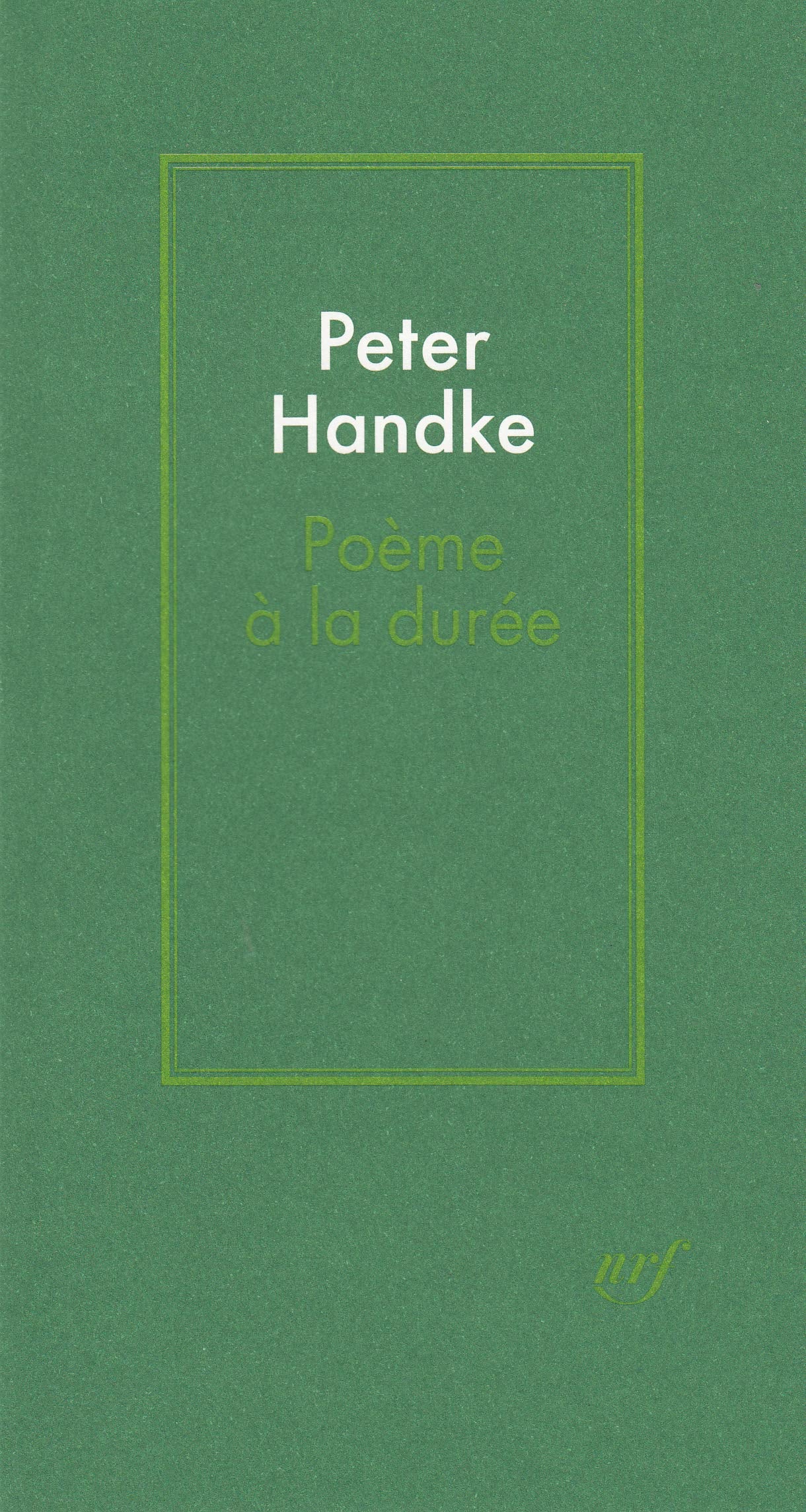 Poème à la durée 9782070711468
