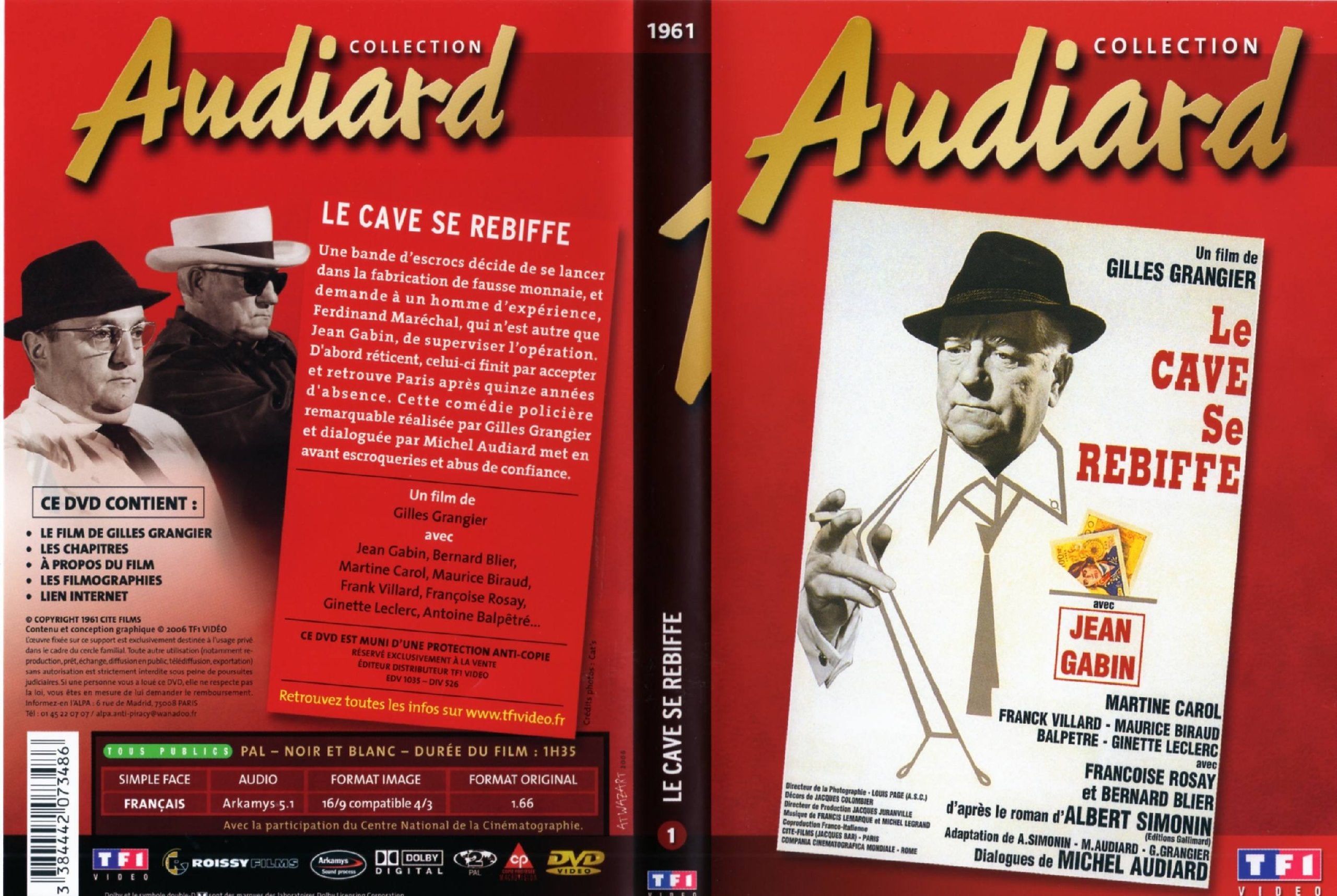 Collection Audiard - Le Cave Se Rebiffe 3384442073486