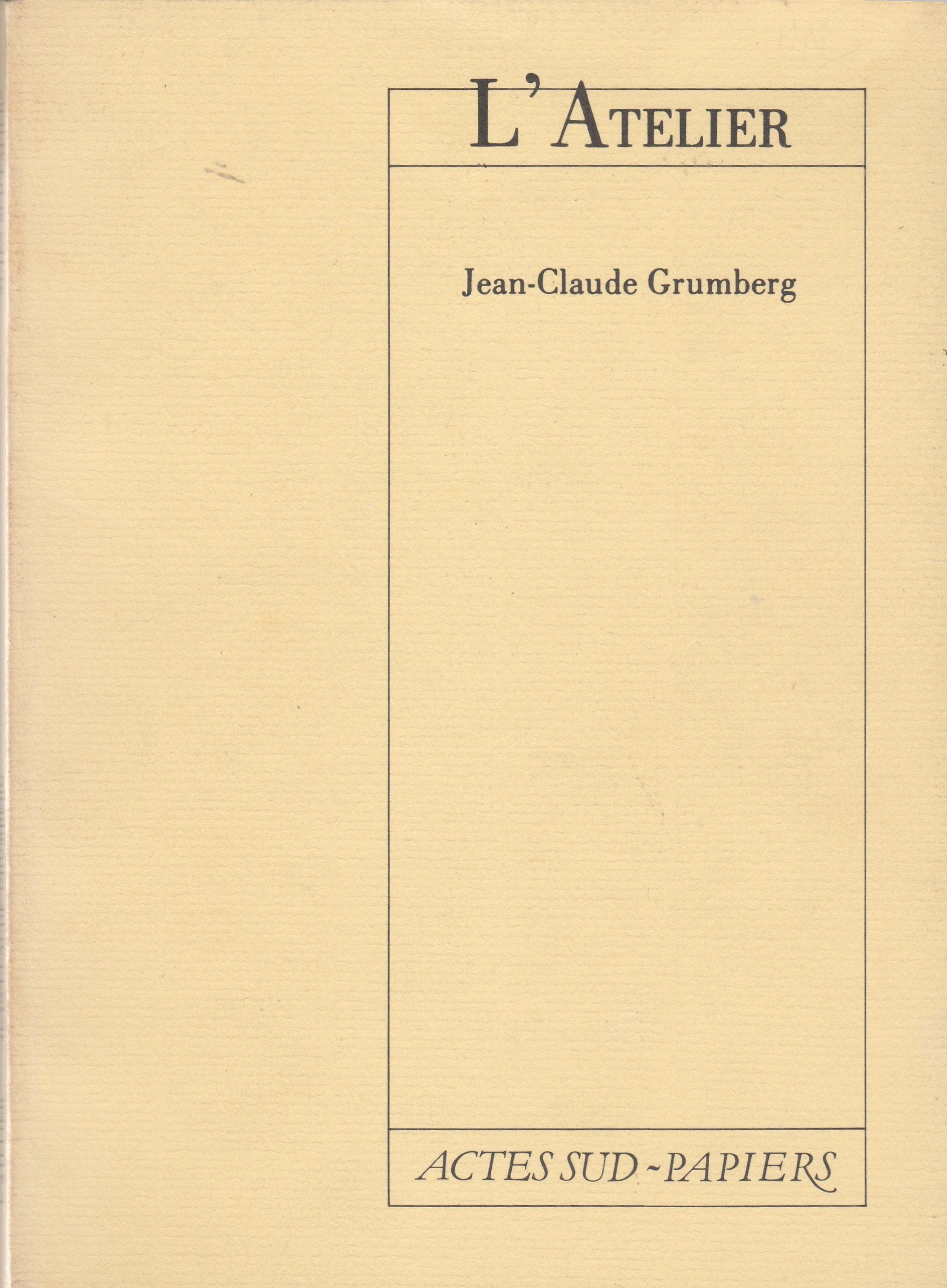 L'atelier 9782869430013