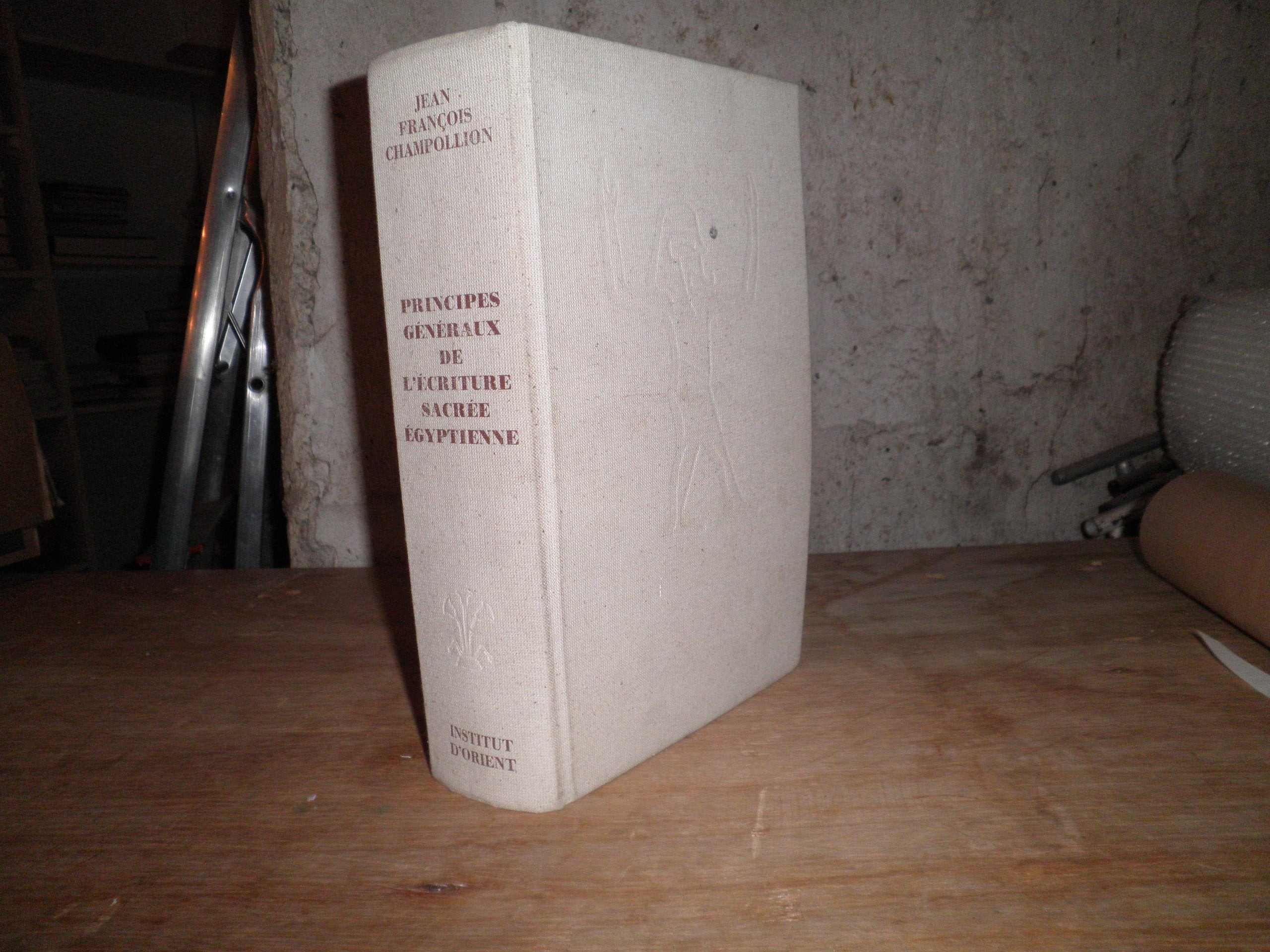 Principes généraux de l'écriture sacrée égyptienne appliquée à la représentation de la langue parlée 9782905304001
