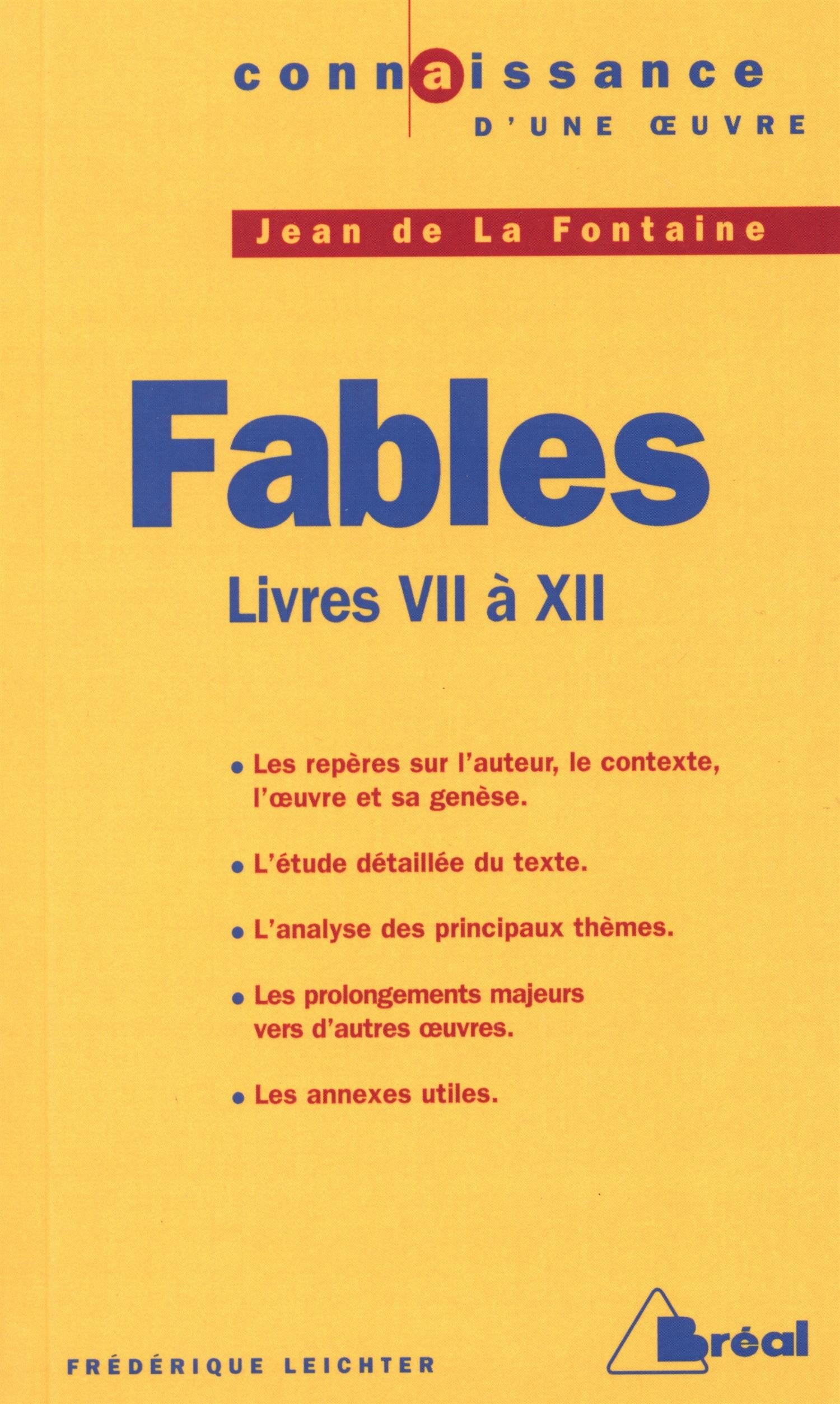 Fables, Jean de La Fontaine.: Livres 7 à 12 9782842910174