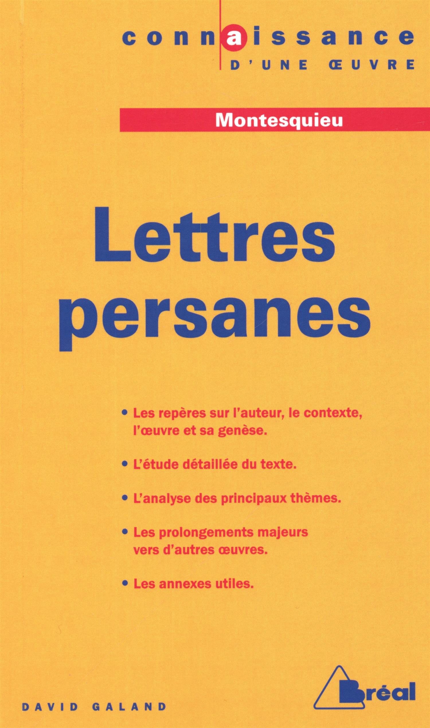 Lettres persanes - Montesquieu 9782749501390