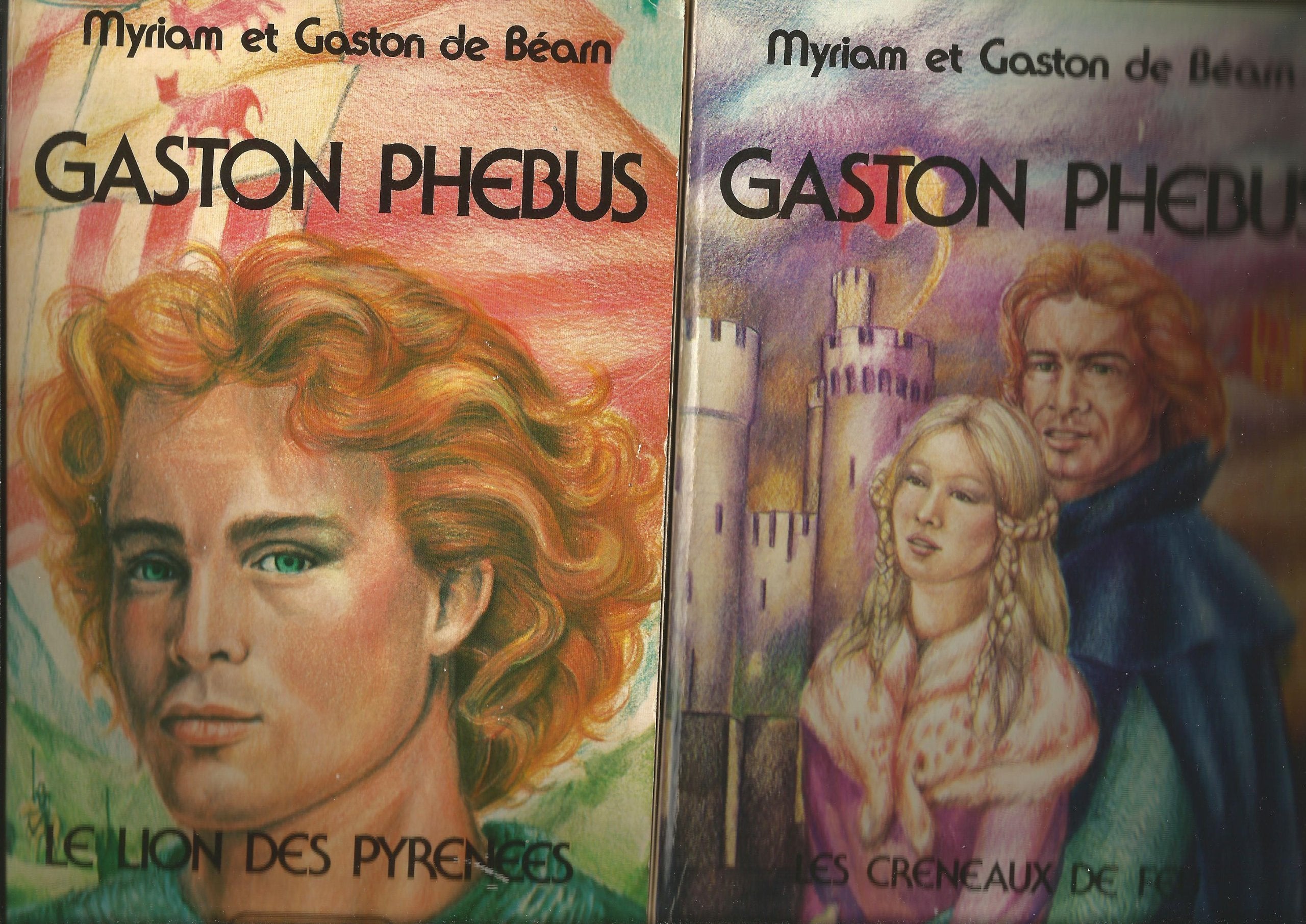 Gaston phebus. en 2 volumes. tome 1 : "le lion des pyrénées" - tome 2 : "les créneaux de feu". 