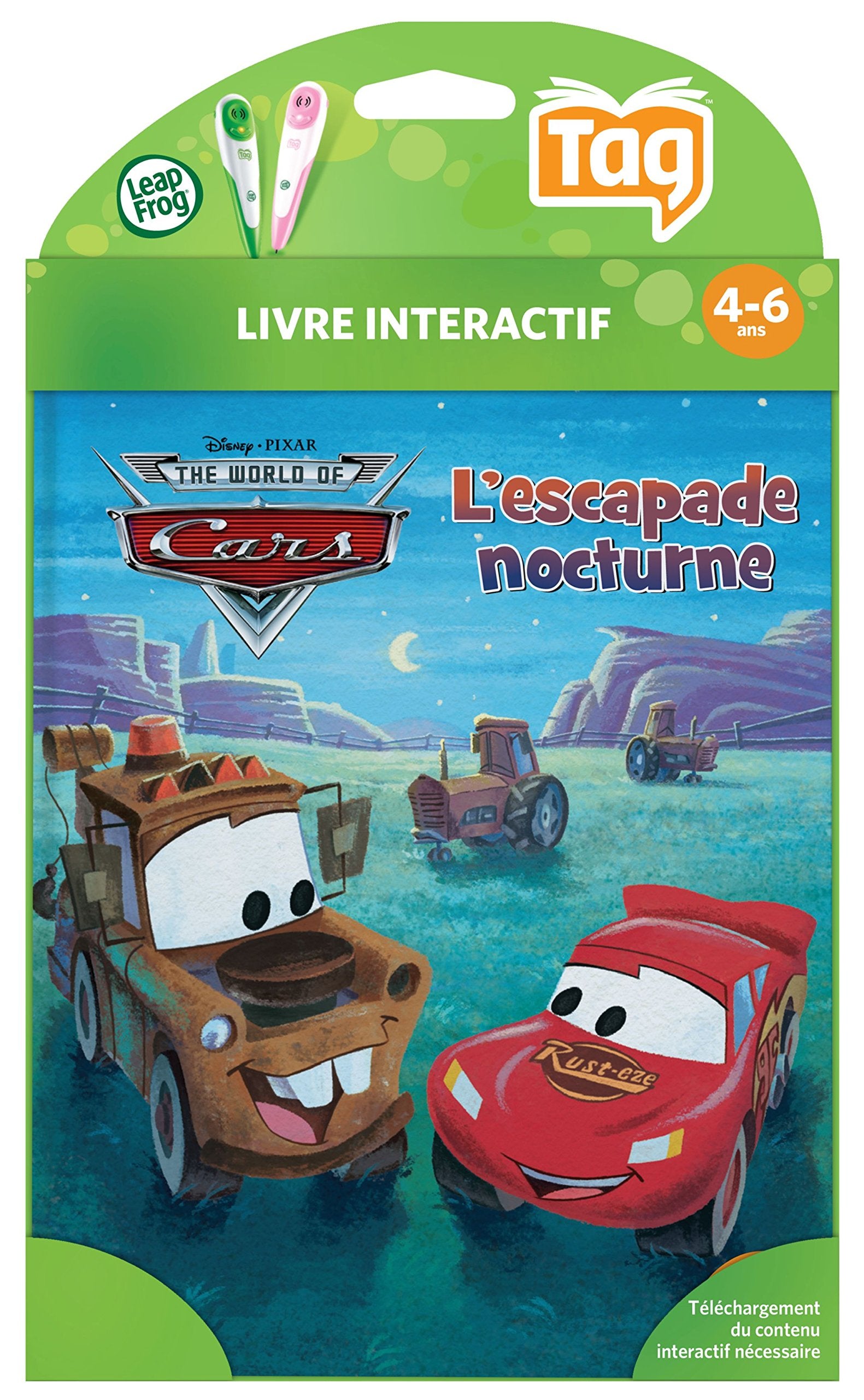 LeapFrog - TAG - Livre : Cars - L'escapade Nocturne (Disney/Pixar) 0708431871083
