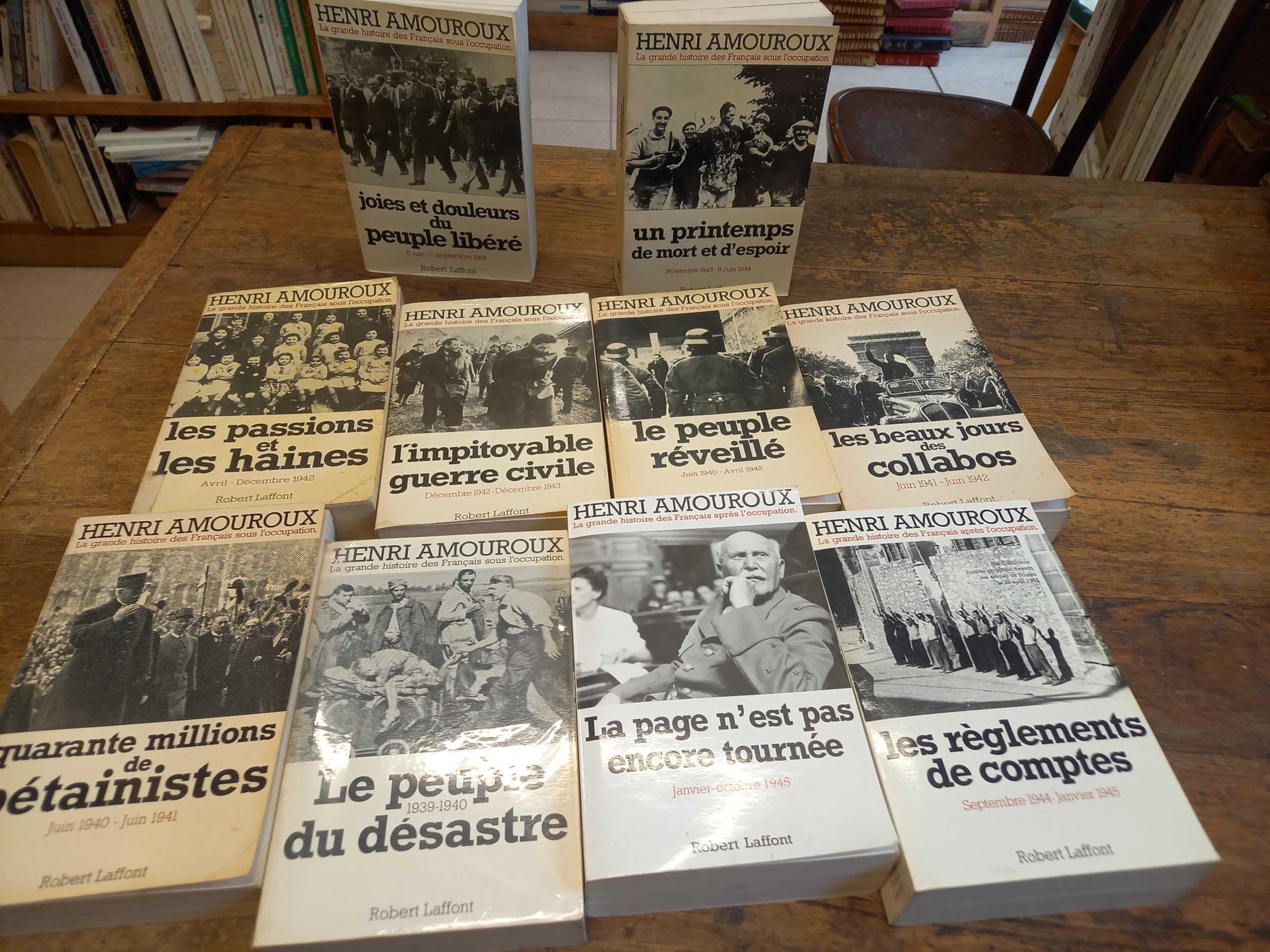 La grande histoire des français sous l'occupation en 10 tomes - Henri Amouroux 