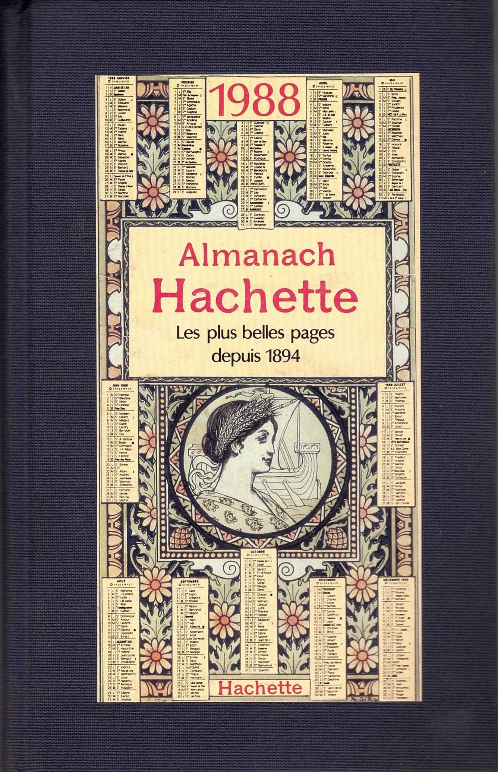 almanach hachette 1988 9782010128554