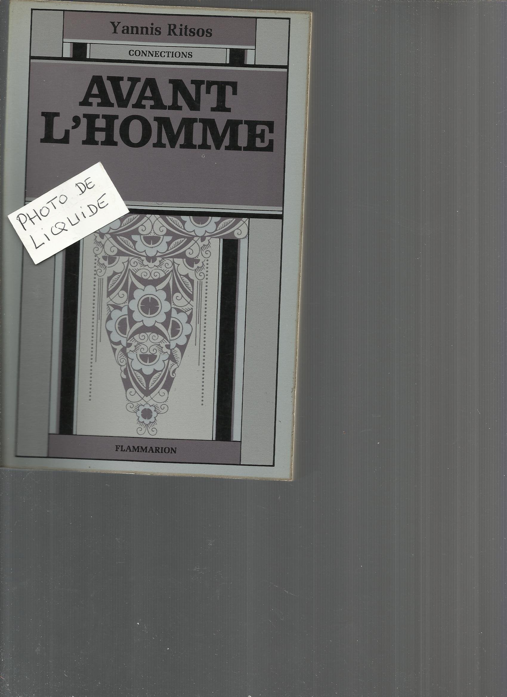 Avant l'homme 9782080607638
